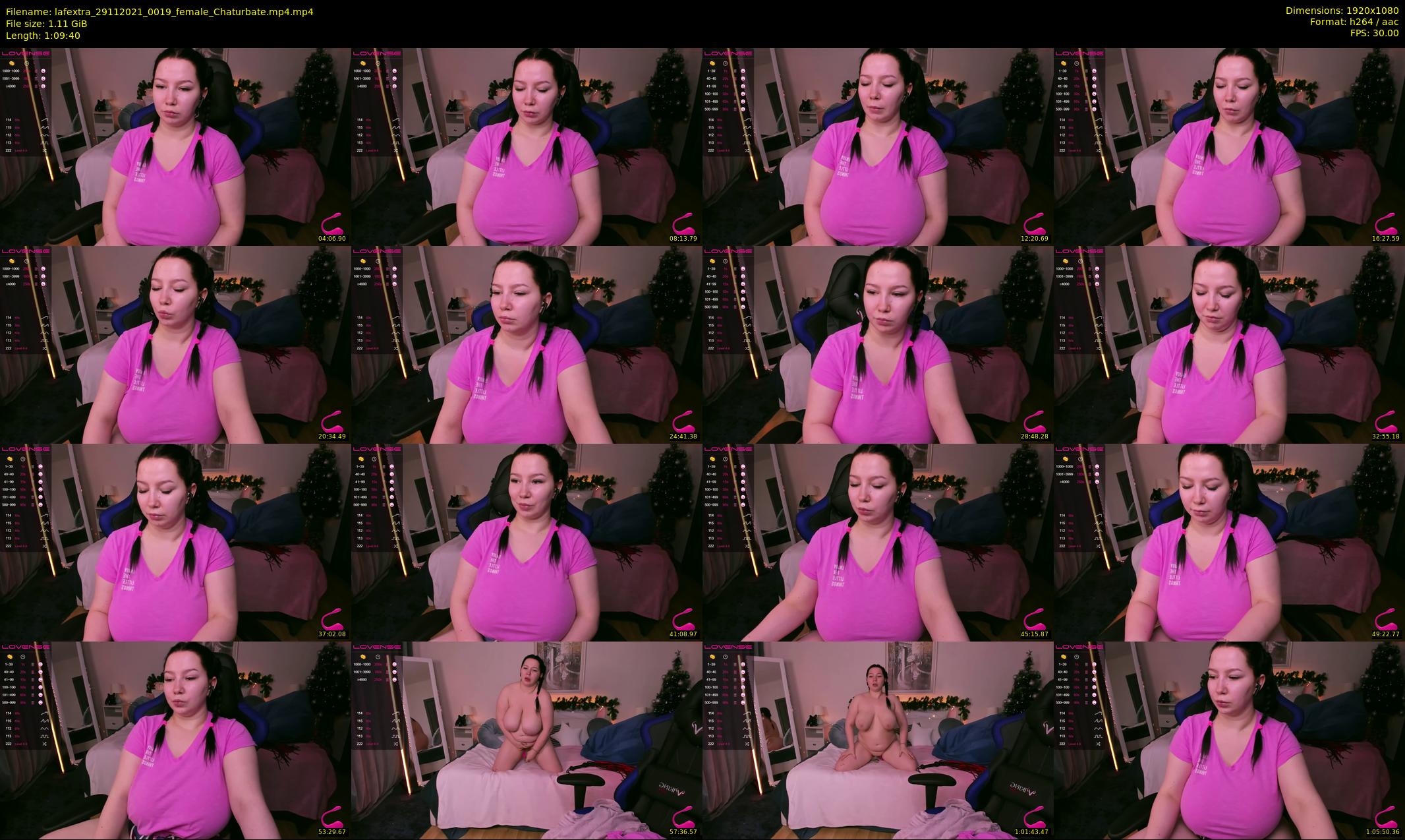 lafextra — 70 minute Chaturbate female cam show recording, 1080p, Nov 29, 2021