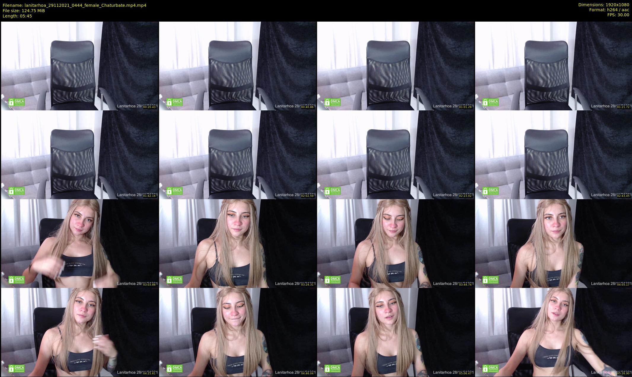 lanitarhoa — 6 minute Chaturbate female cam show recording, 1080p, Nov 29, 2021
