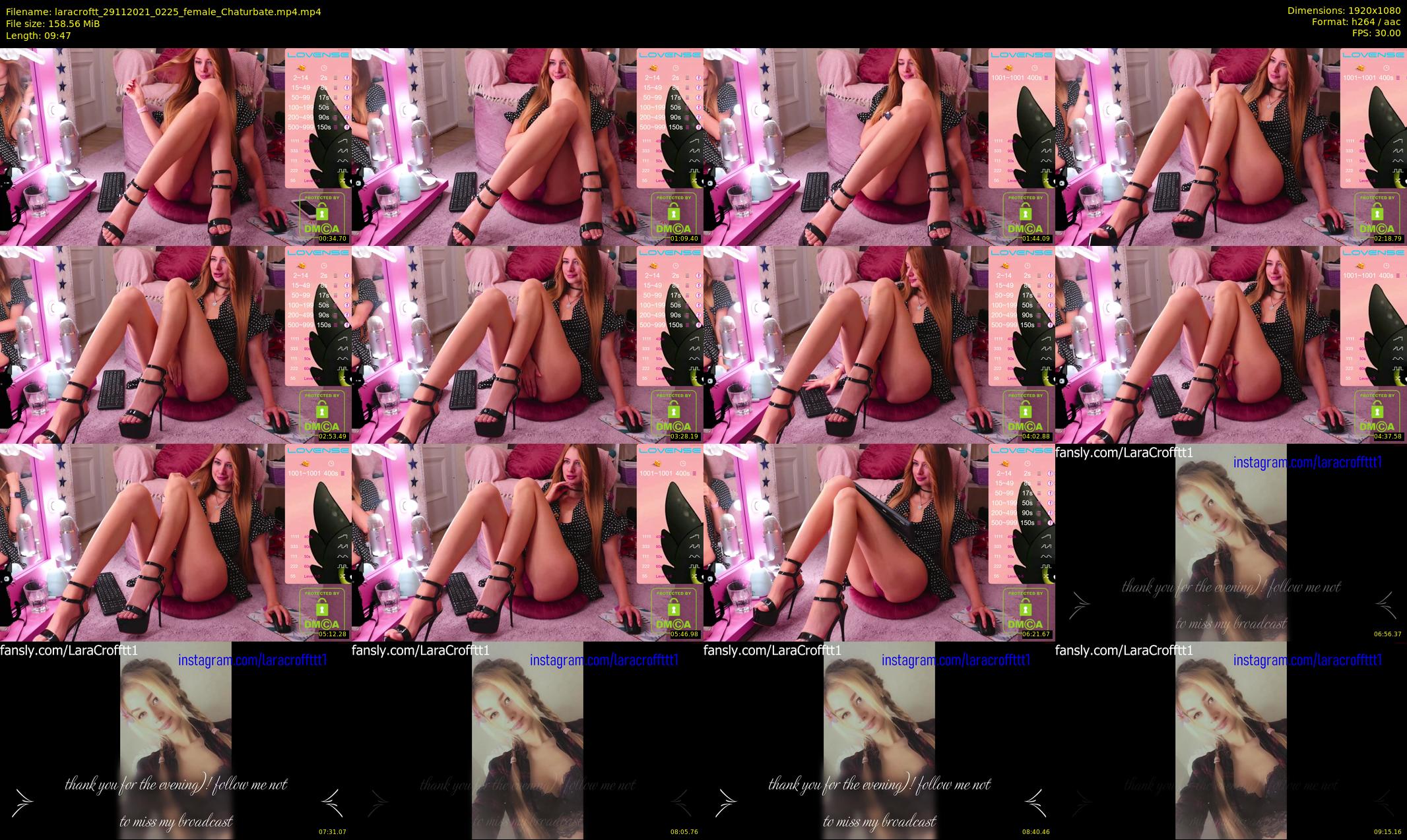 laracroftt — 10 minute Chaturbate female cam show recording, 1080p, Nov 29, 2021
