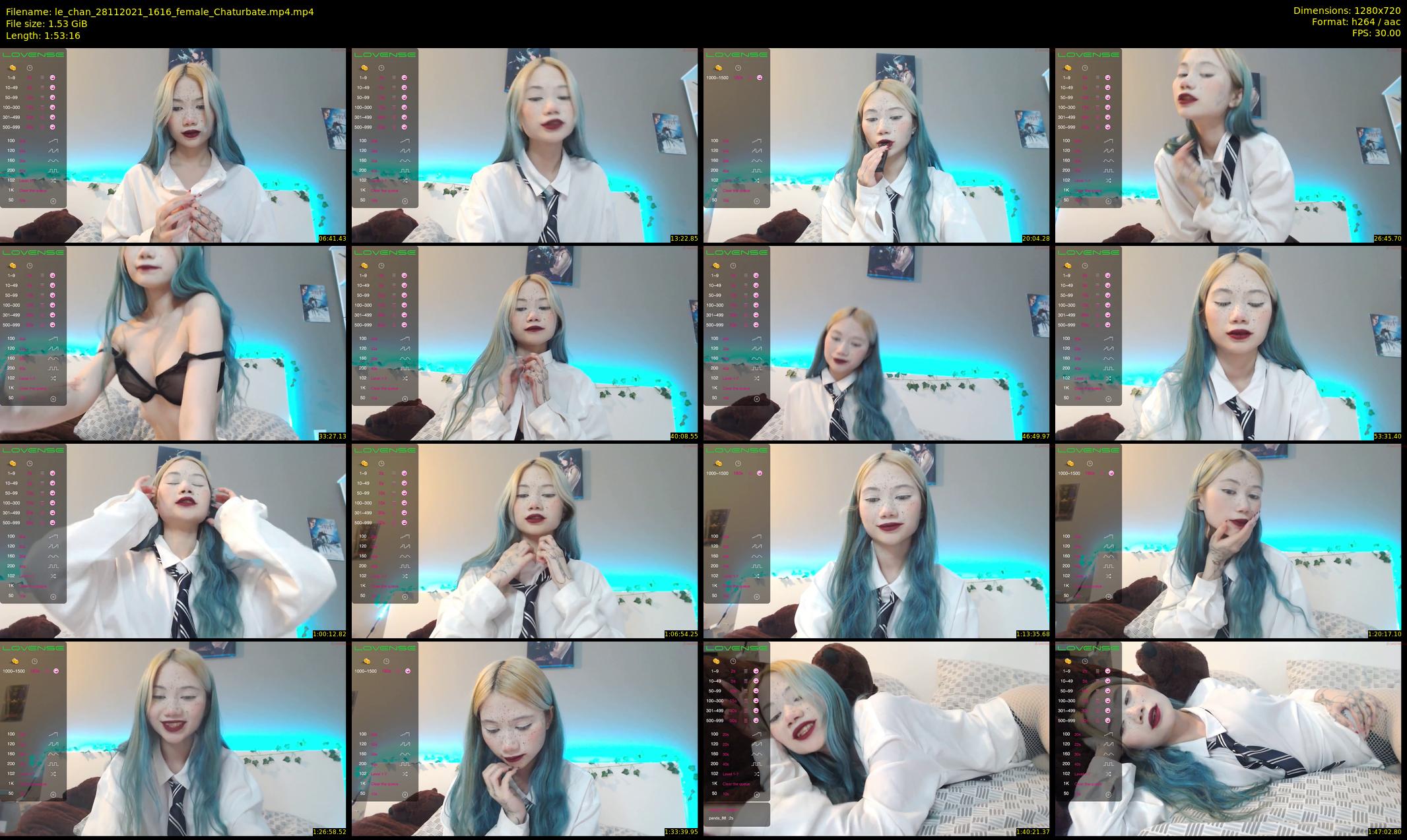 le_chan — 114 minute Chaturbate female cam show recording, 720p, Nov 28, 2021