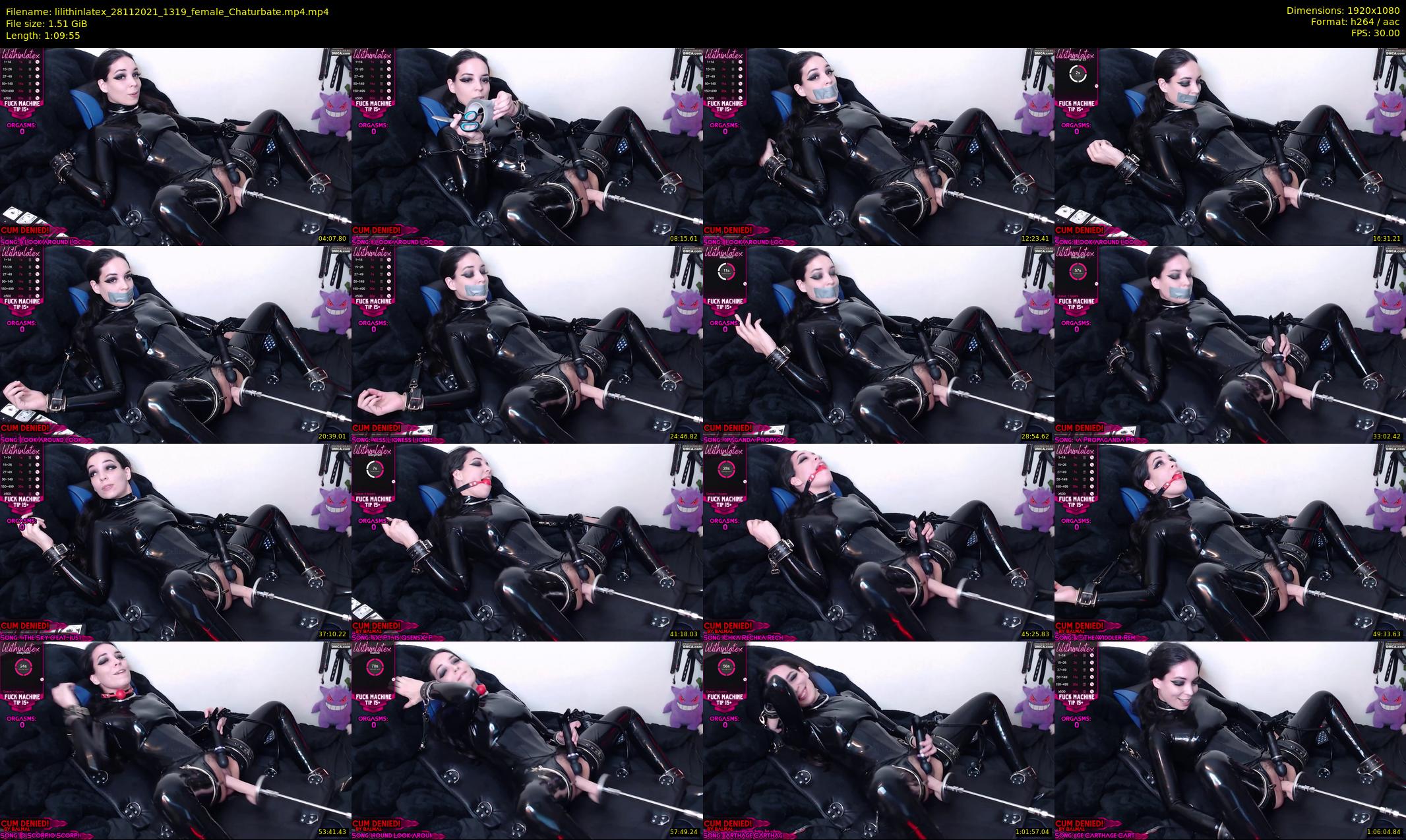 lilithinlatex — 70 minute Chaturbate female cam show recording, 1080p, Nov 28, 2021