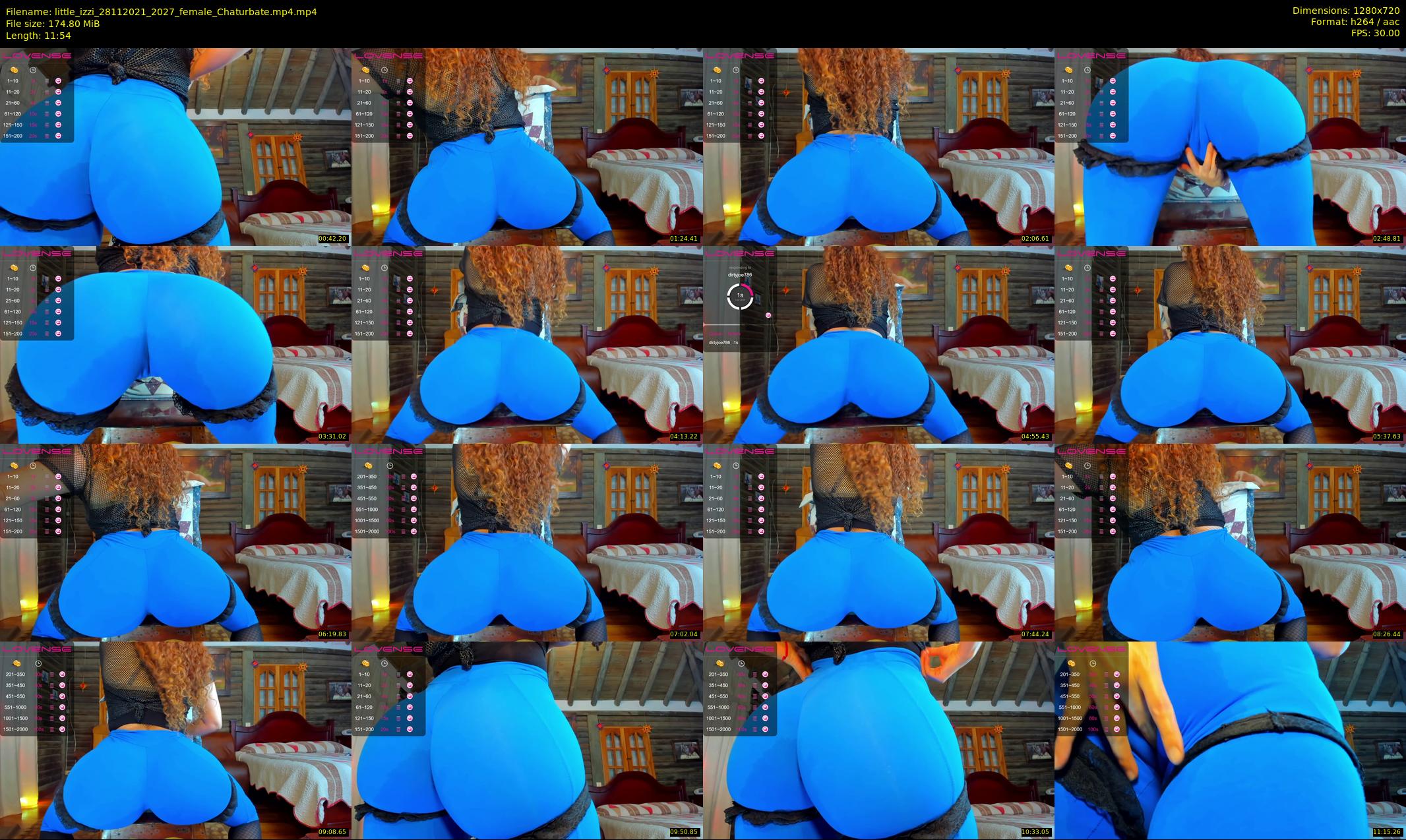 little_izzi — 12 minute Chaturbate female cam show recording, 720p, Nov 28, 2021