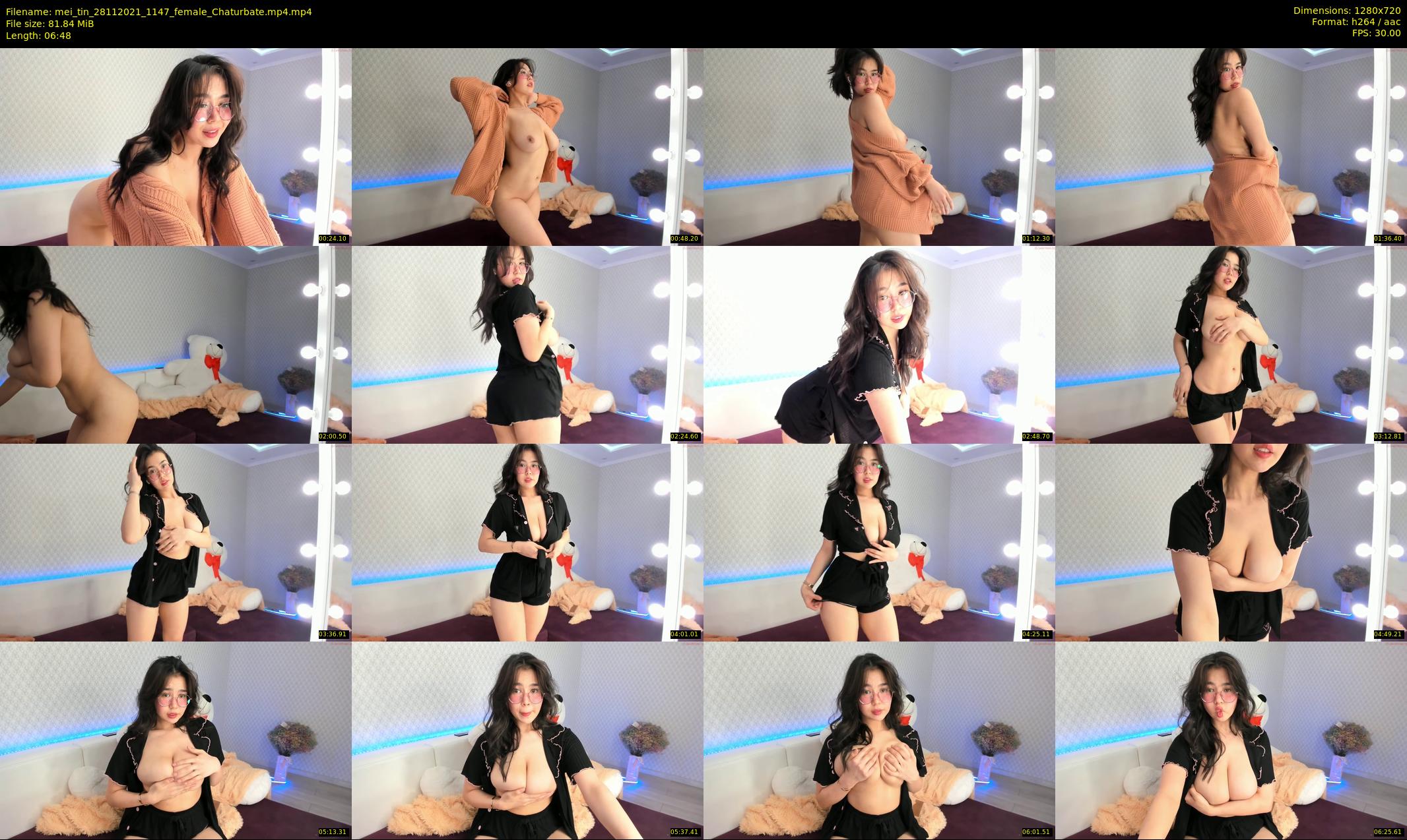 mei_tin — 7 minute Chaturbate female cam show recording, 720p, Nov 28, 2021