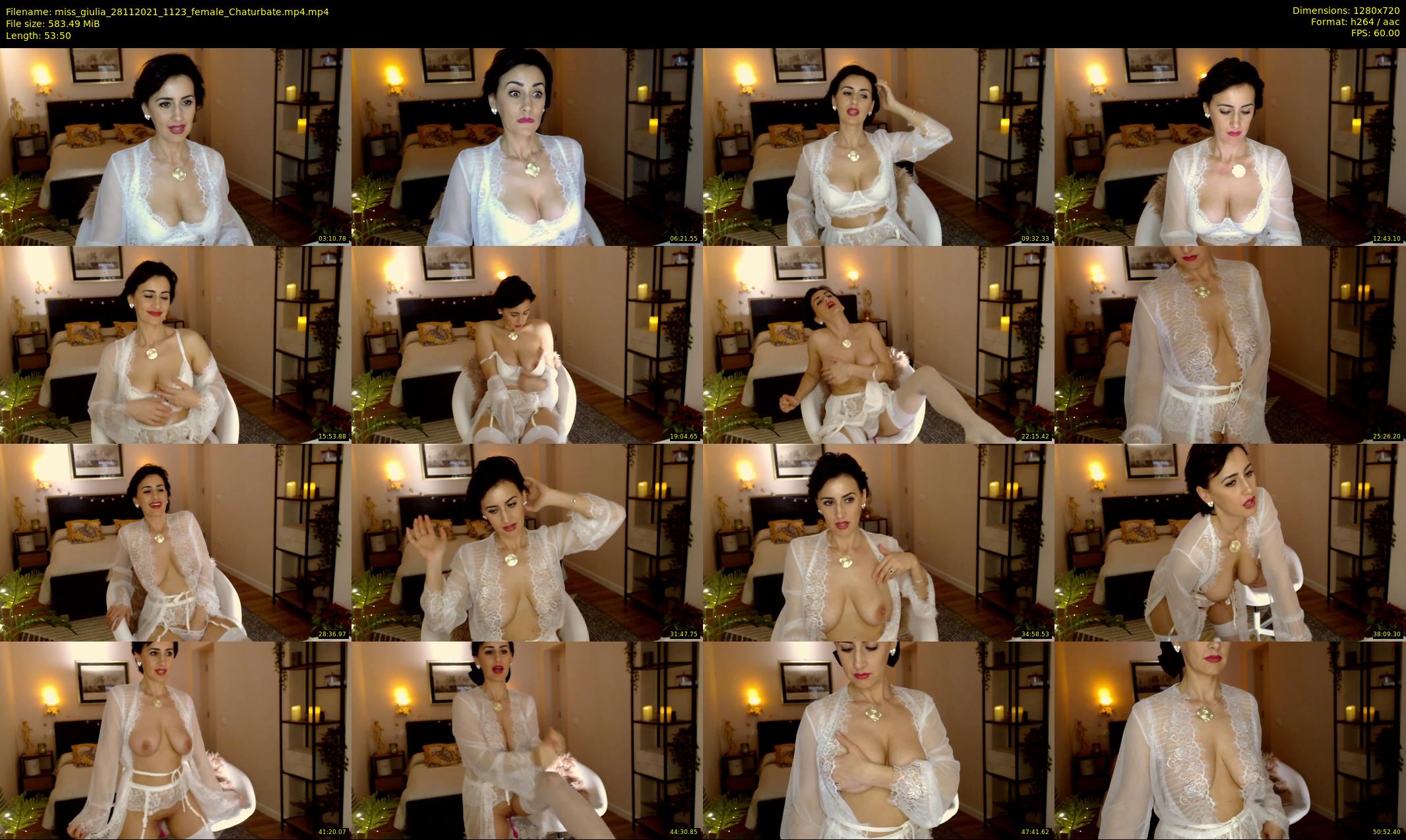 miss_giulia — 54 minute Chaturbate female cam show recording, 720p, Nov 28, 2021