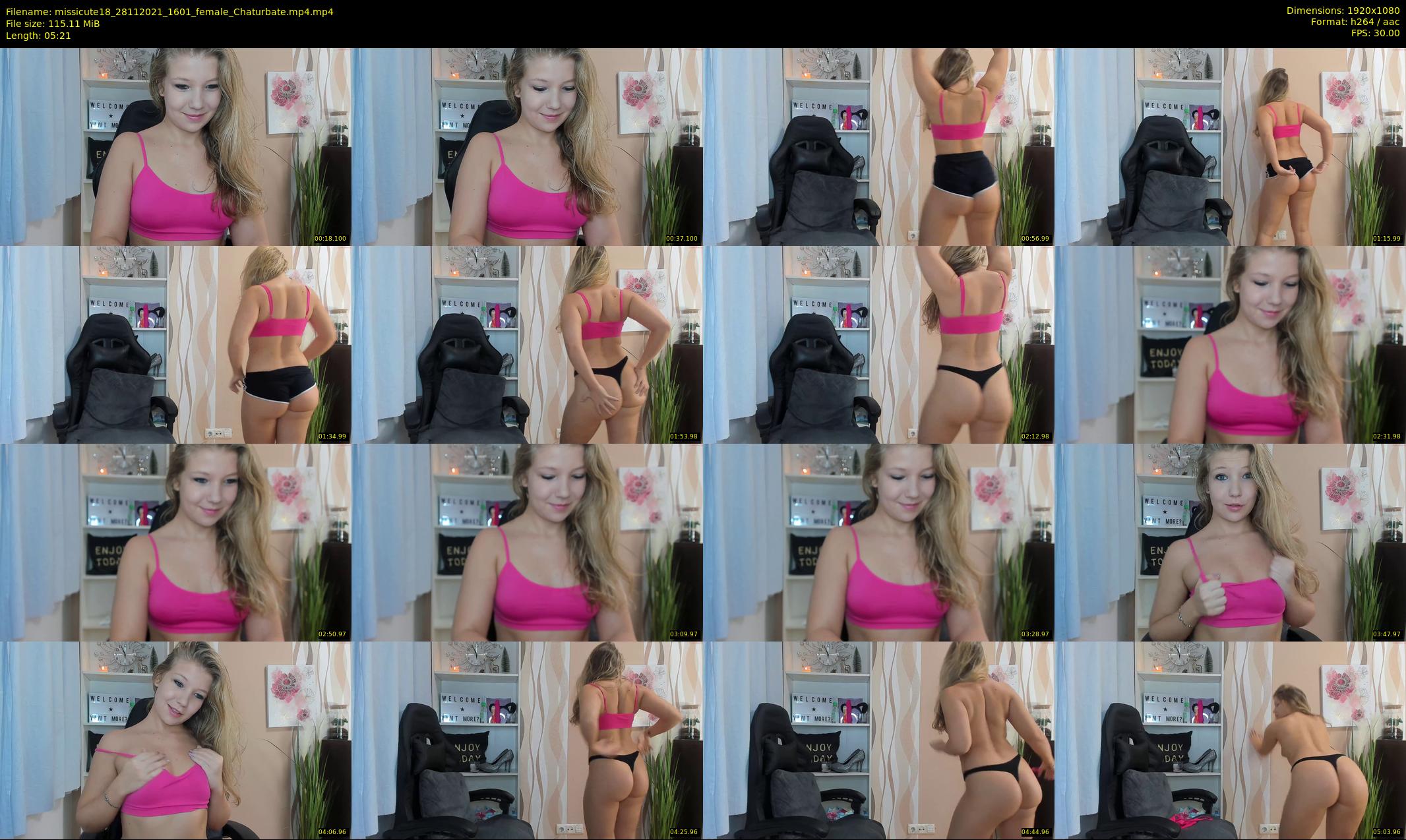 missicute18 — 6 minute Chaturbate female cam show recording, 1080p, Nov 28, 2021