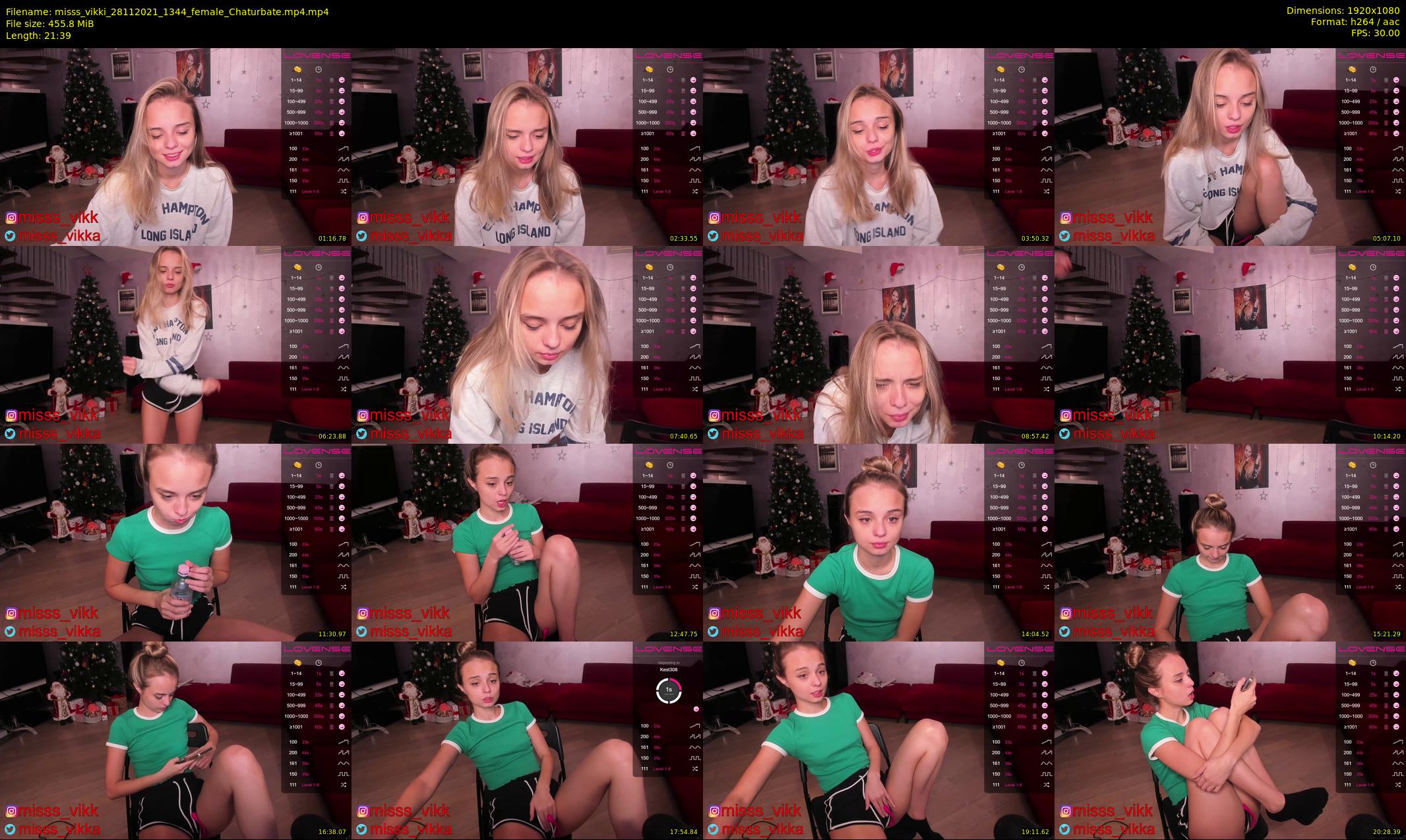 misss_vikki — 22 minute Chaturbate female cam show recording, 1080p, Nov 28, 2021