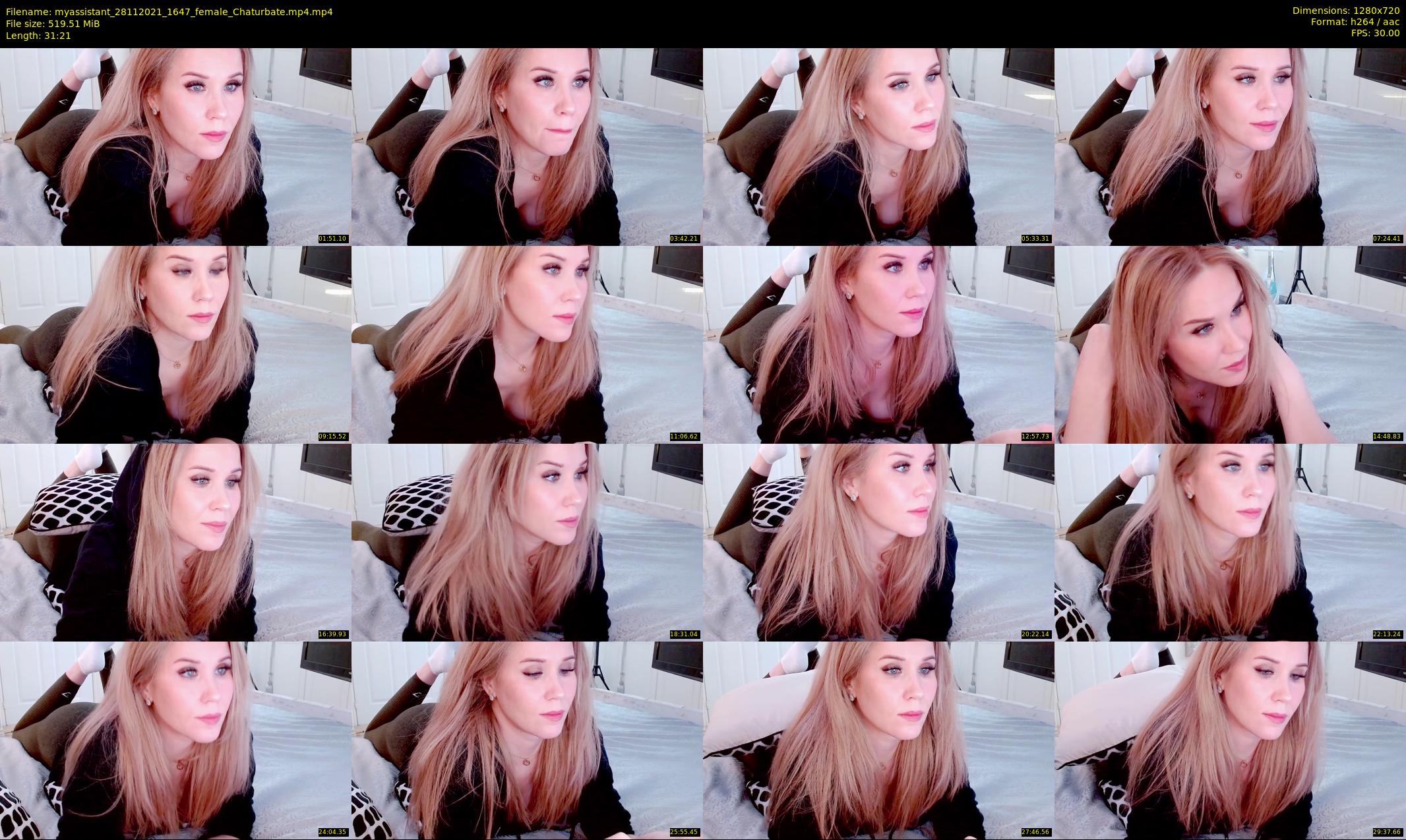 myassistant — 32 minute Chaturbate female cam show recording, 720p, Nov 28, 2021