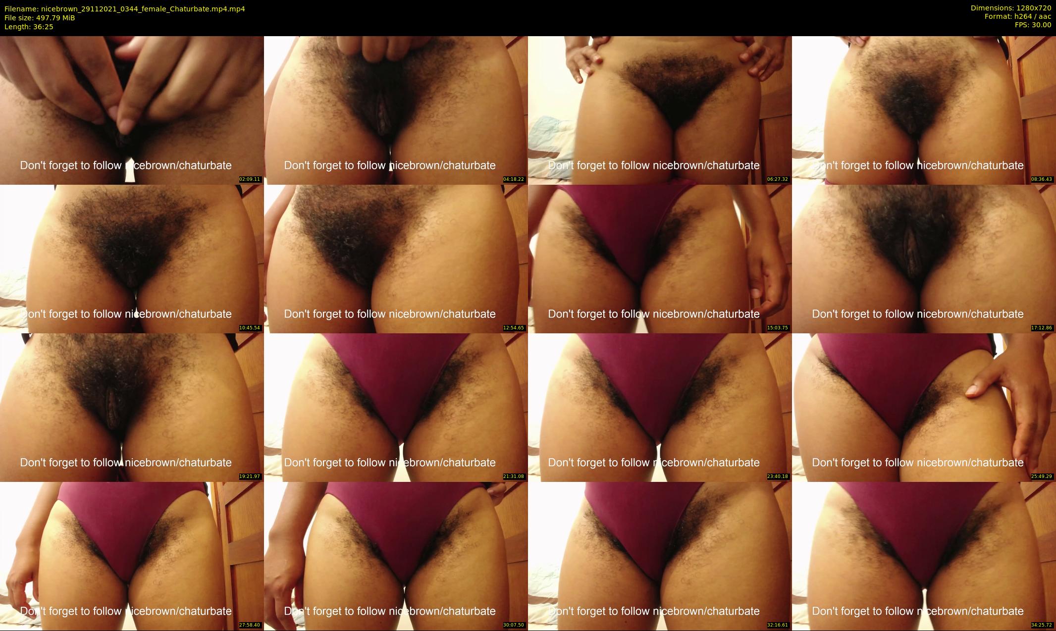 nicebrown — 37 minute Chaturbate female cam show recording, 720p, Nov 29, 2021