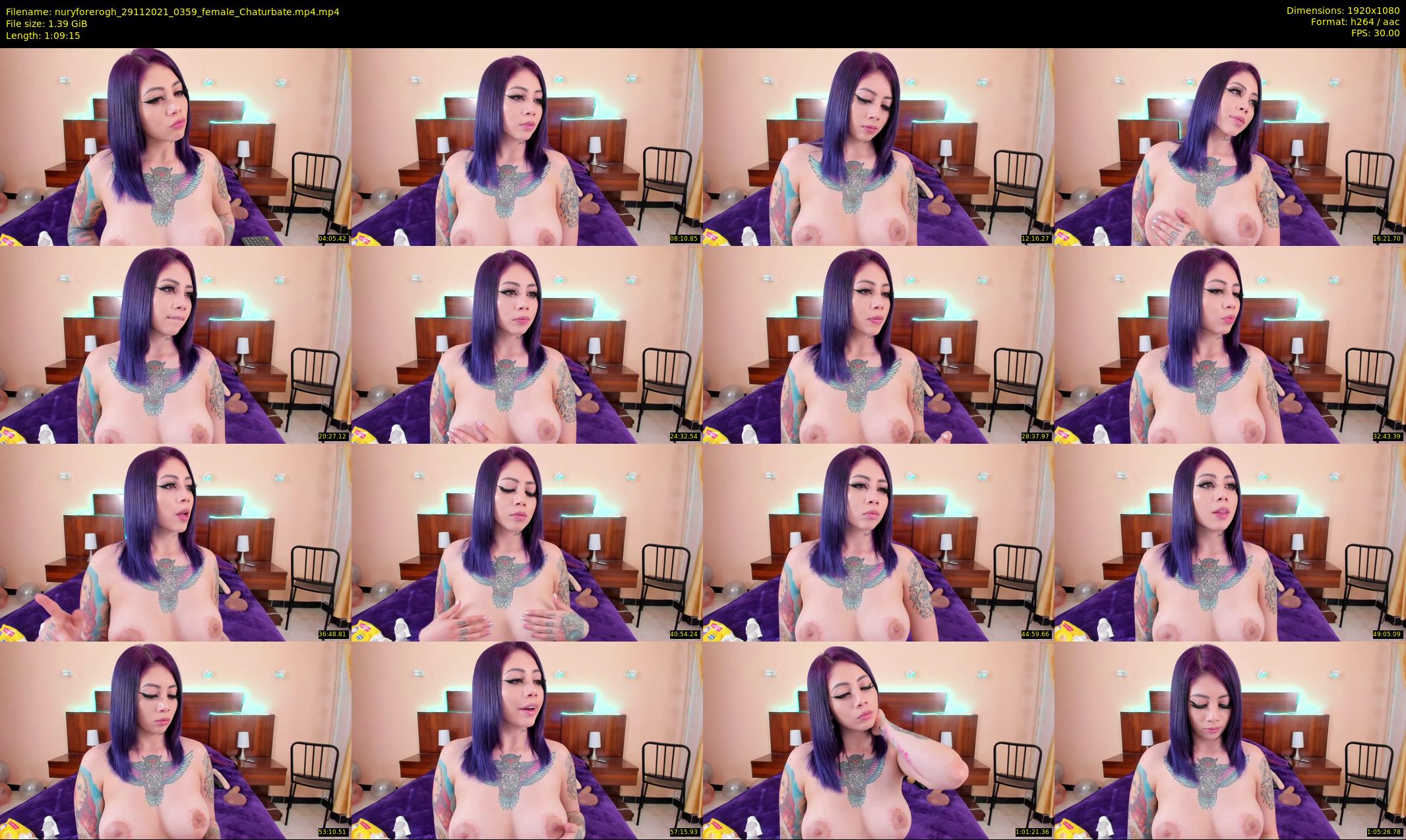 nuryforerogh — 70 minute Chaturbate female cam show recording, 1080p, Nov 29, 2021