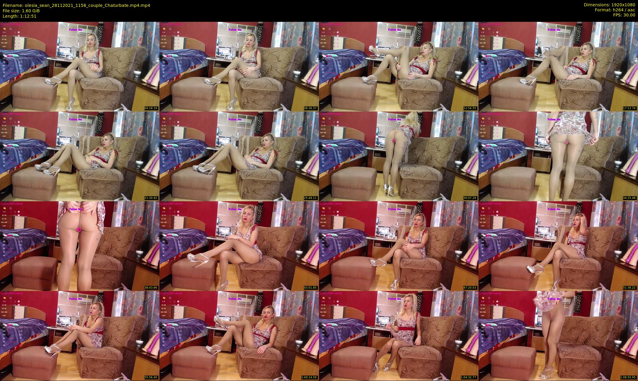 olesia_sean — 73 minute Chaturbate couple cam show recording, 1080p, Nov 28, 2021