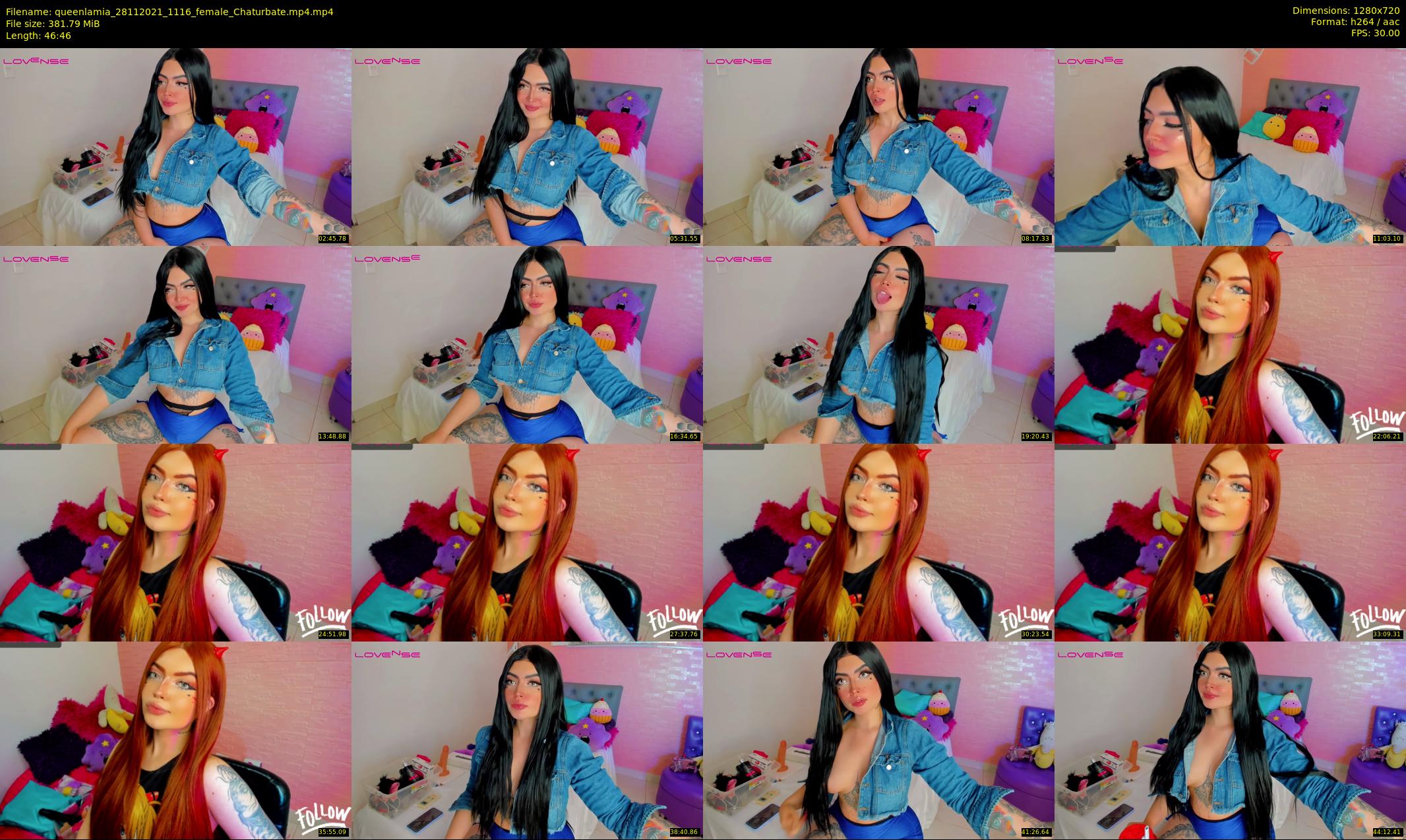 queenlamia — 47 minute Chaturbate female cam show recording, 720p, Nov 28, 2021