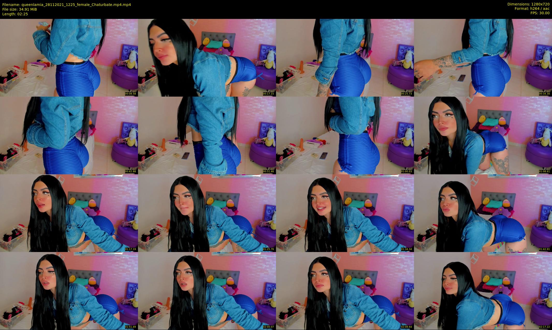 queenlamia — 3 minute Chaturbate female cam show recording, 720p, Nov 28, 2021
