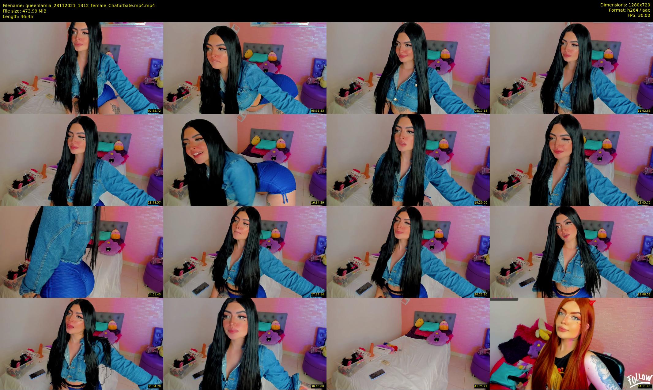 queenlamia — 47 minute Chaturbate female cam show recording, 720p, Nov 28, 2021