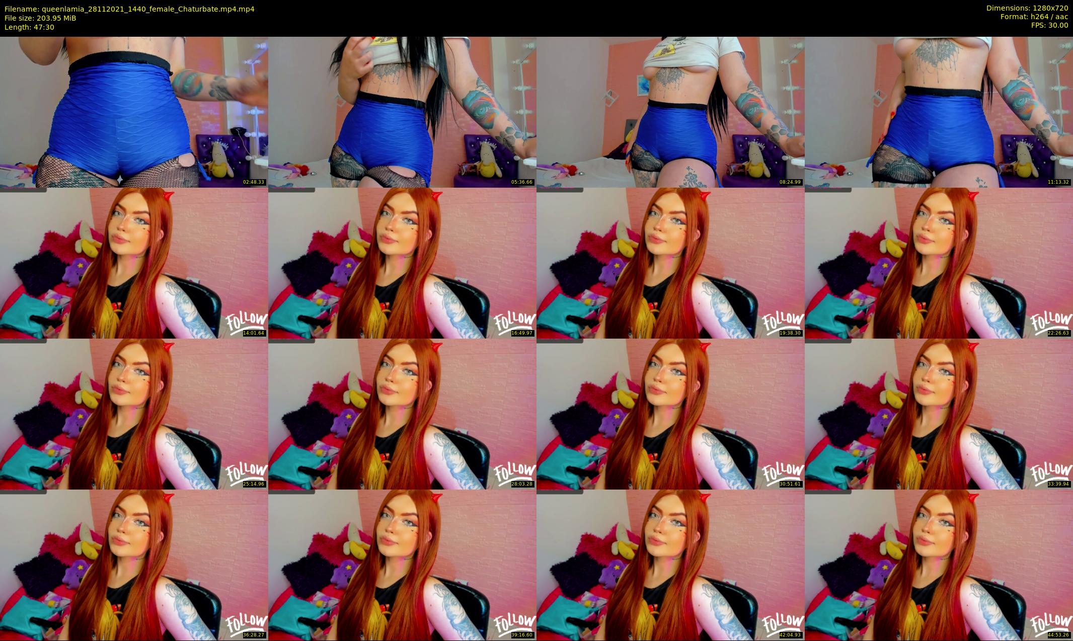 queenlamia — 48 minute Chaturbate female cam show recording, 720p, Nov 28, 2021