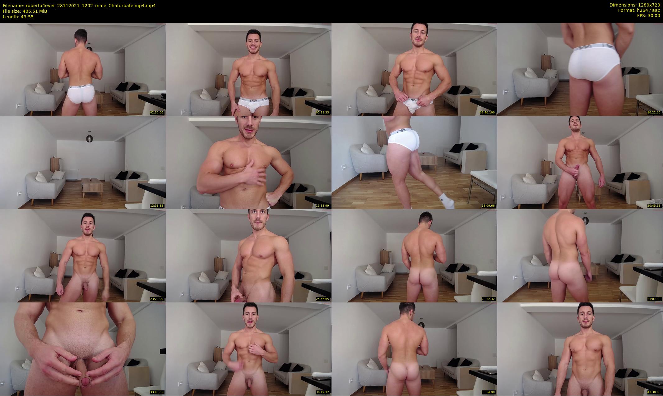 roberto4ever — 44 minute Chaturbate male cam show recording, 720p, Nov 28, 2021