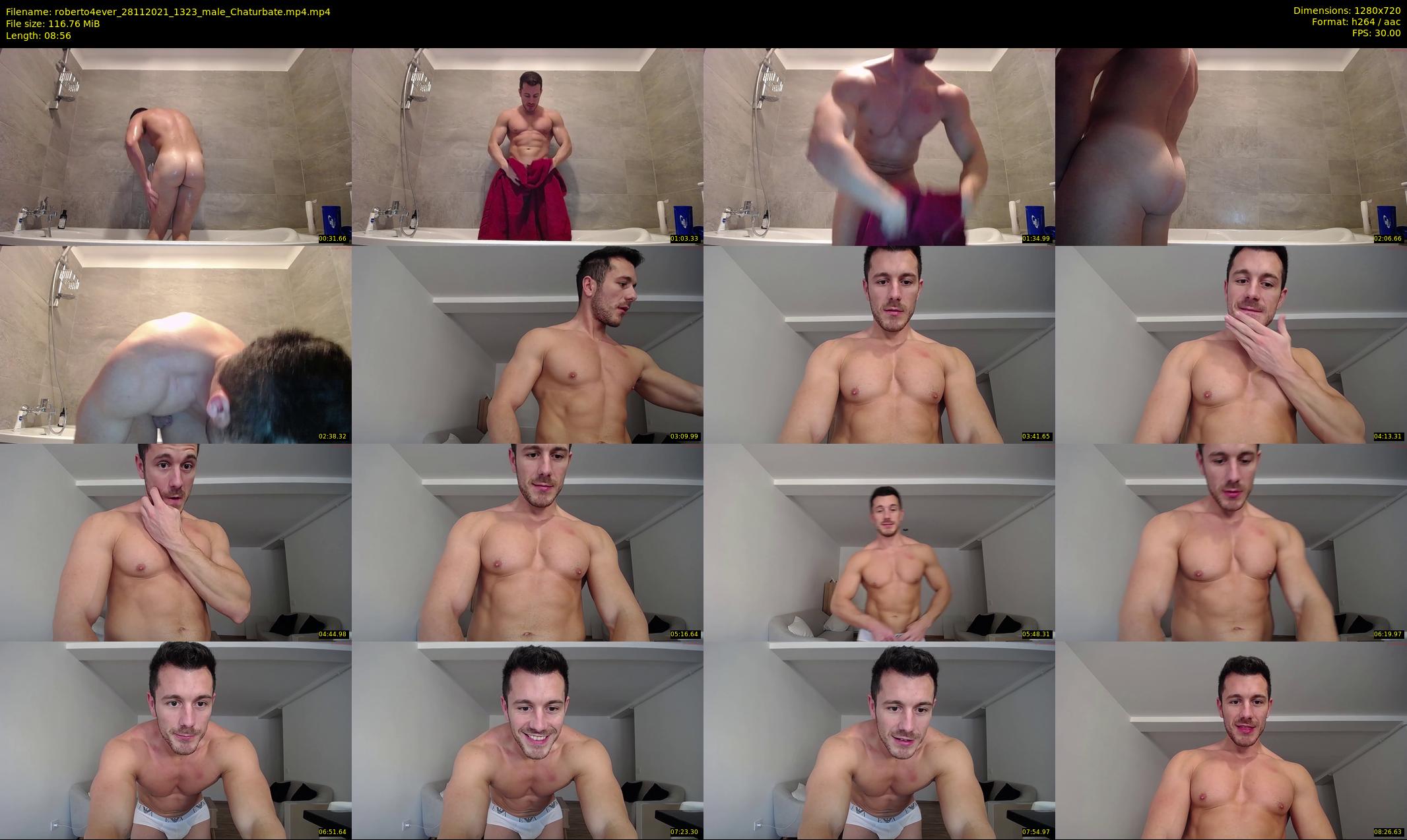 roberto4ever — 9 minute Chaturbate male cam show recording, 720p, Nov 28, 2021