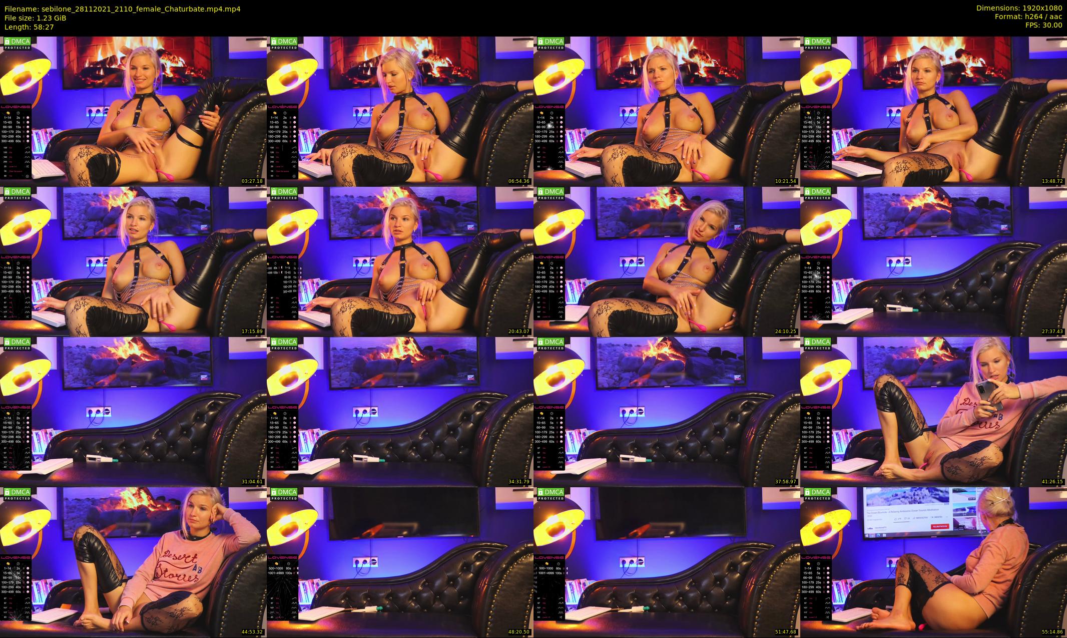 sebilone — 59 minute Chaturbate couple cam show recording, 1080p, Nov 28, 2021