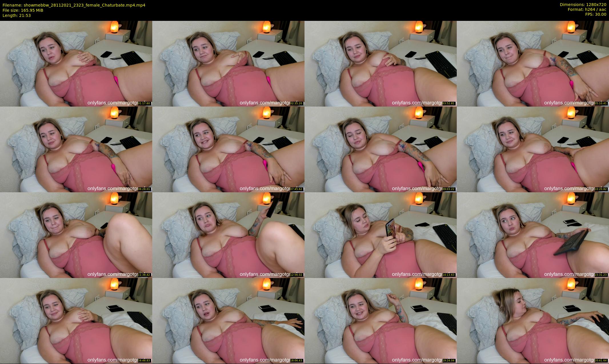 showmebbw — 22 minute Chaturbate female cam show recording, 720p, Nov 28, 2021