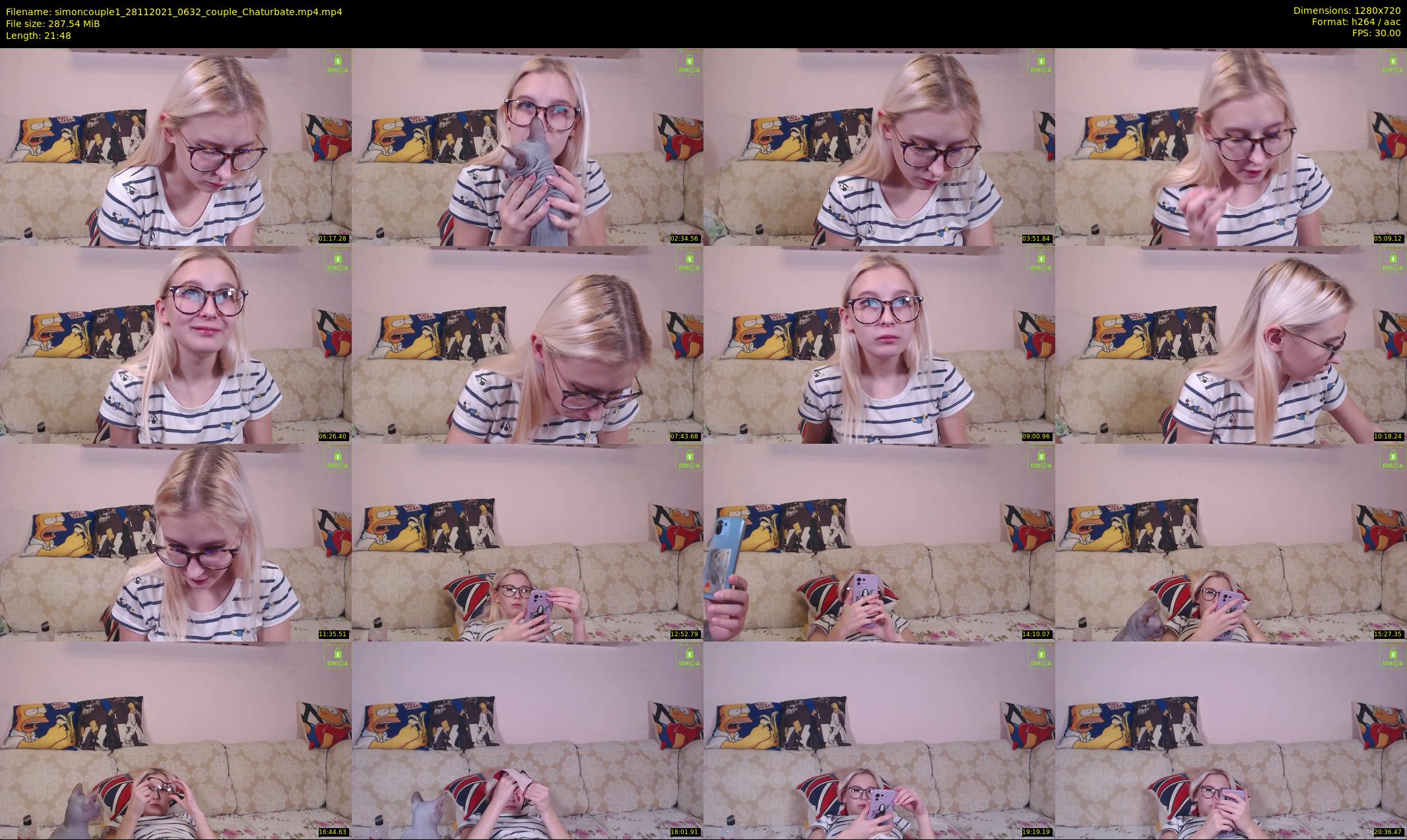 simoncouple1 — 22 minute Chaturbate couple cam show recording, 720p, Nov 28, 2021