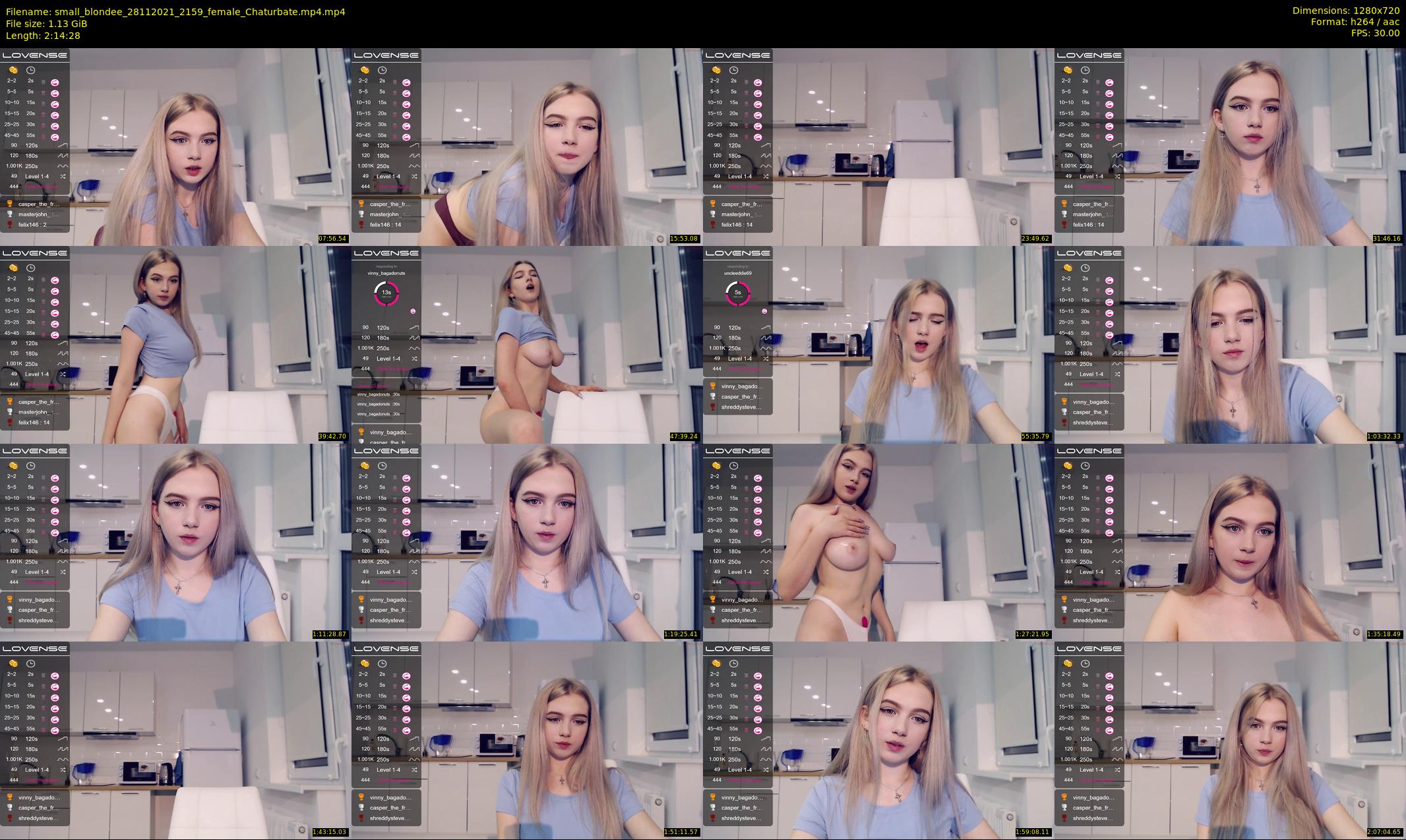 small_blondee — 135 minute Chaturbate female cam show recording, 720p, Nov 28, 2021