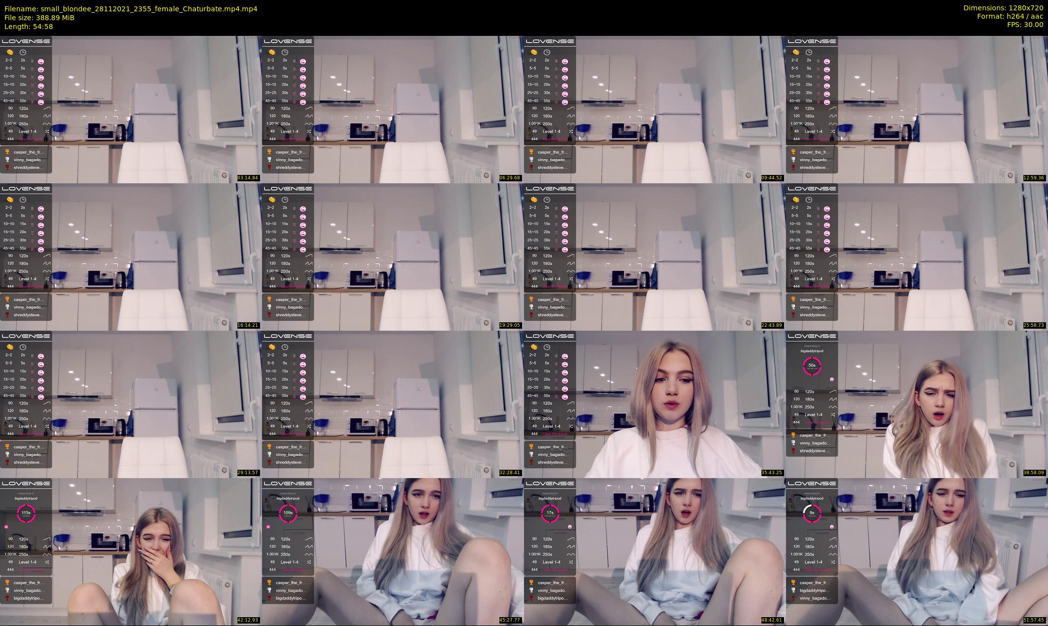 small_blondee — 55 minute Chaturbate female cam show recording, 720p, Nov 28, 2021