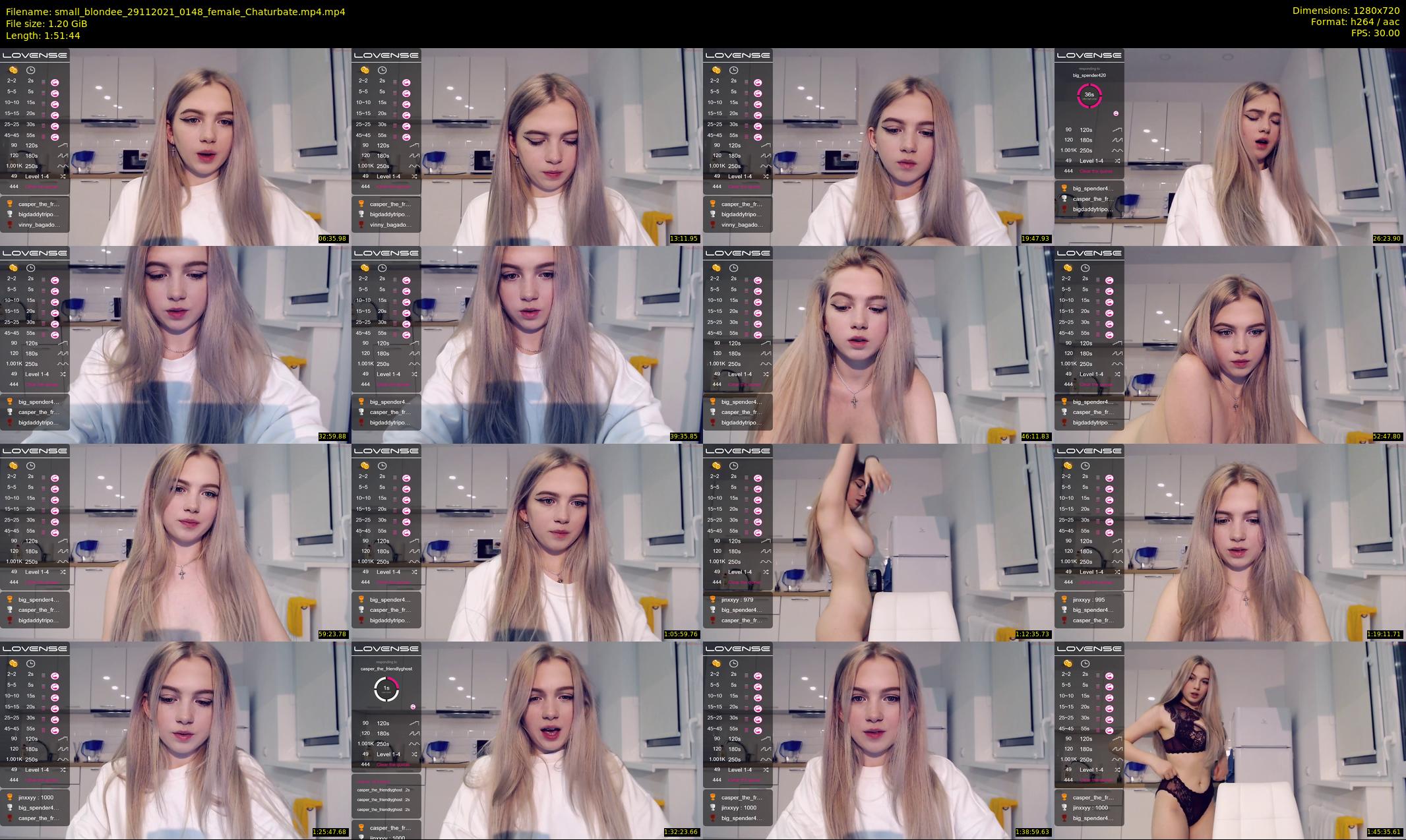 small_blondee — 112 minute Chaturbate female cam show recording, 720p, Nov 29, 2021