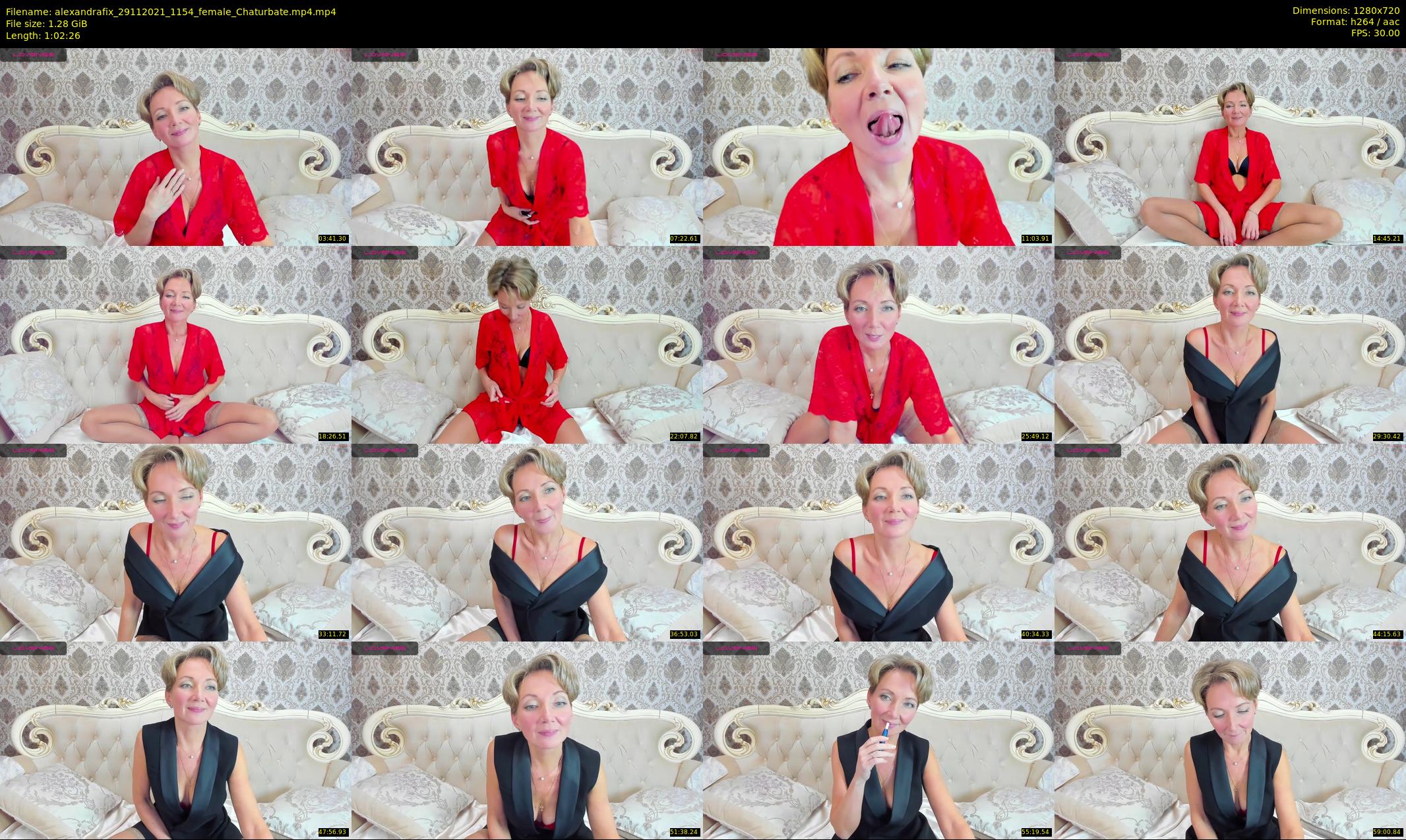alexandrafix — 63 minute Chaturbate female cam show recording, 720p, Nov 29, 2021