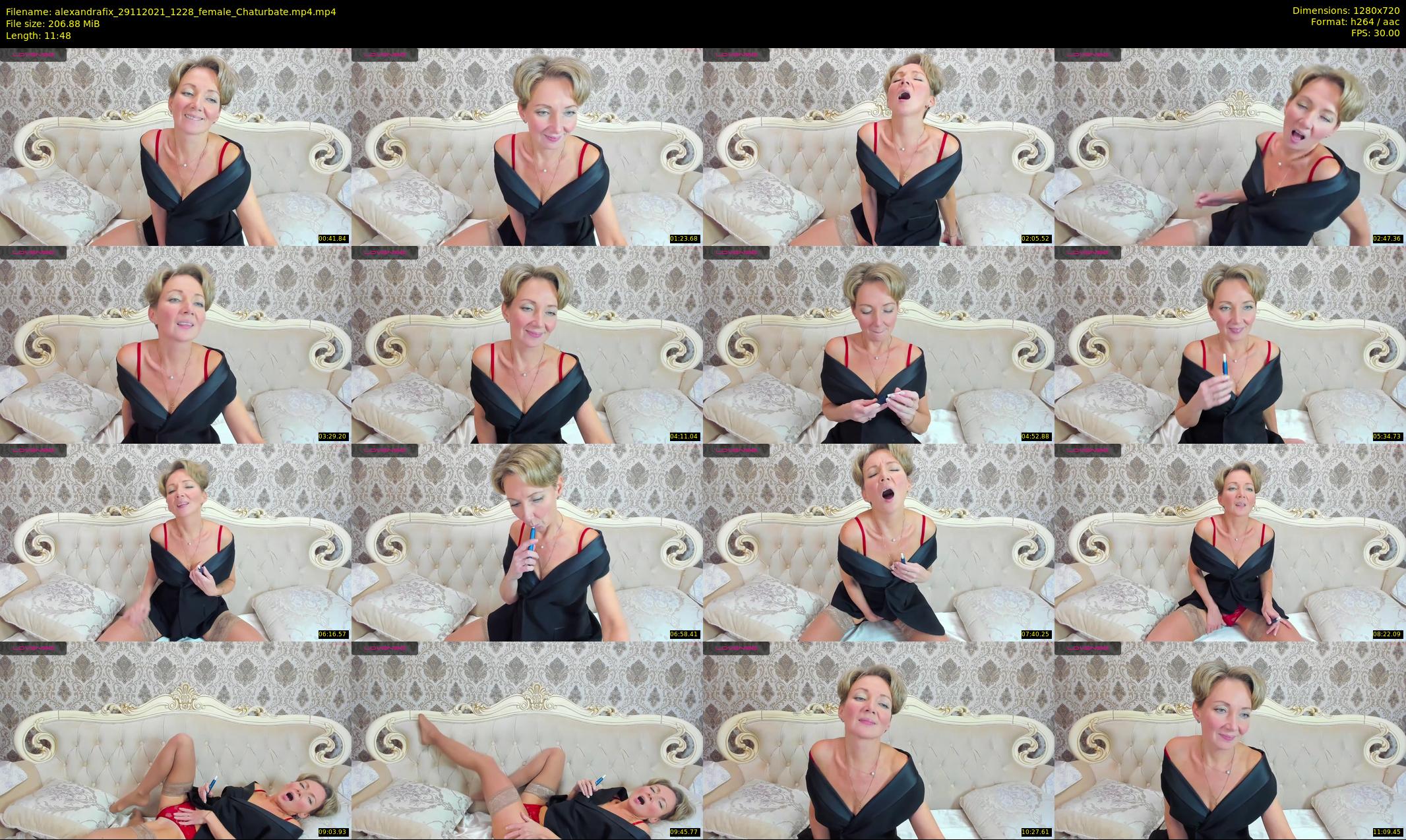 alexandrafix — 12 minute Chaturbate female cam show recording, 720p, Nov 29, 2021
