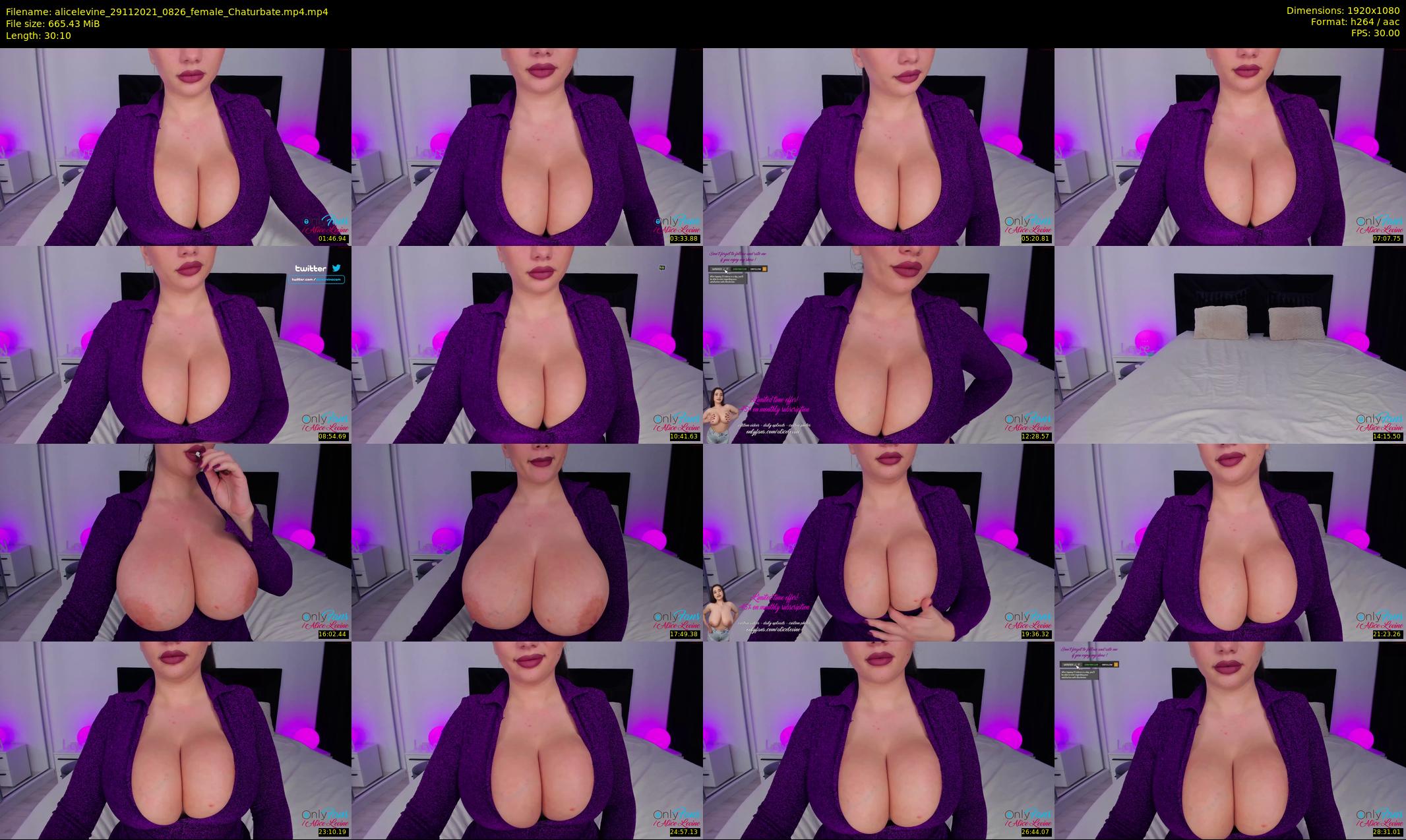 alicelevine — 31 minute Chaturbate female cam show recording, 1080p, Nov 29, 2021