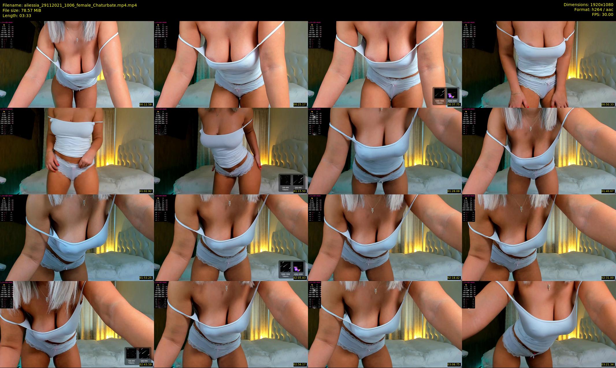 aliessia — 4 minute Chaturbate female cam show recording, 1080p, Nov 29, 2021