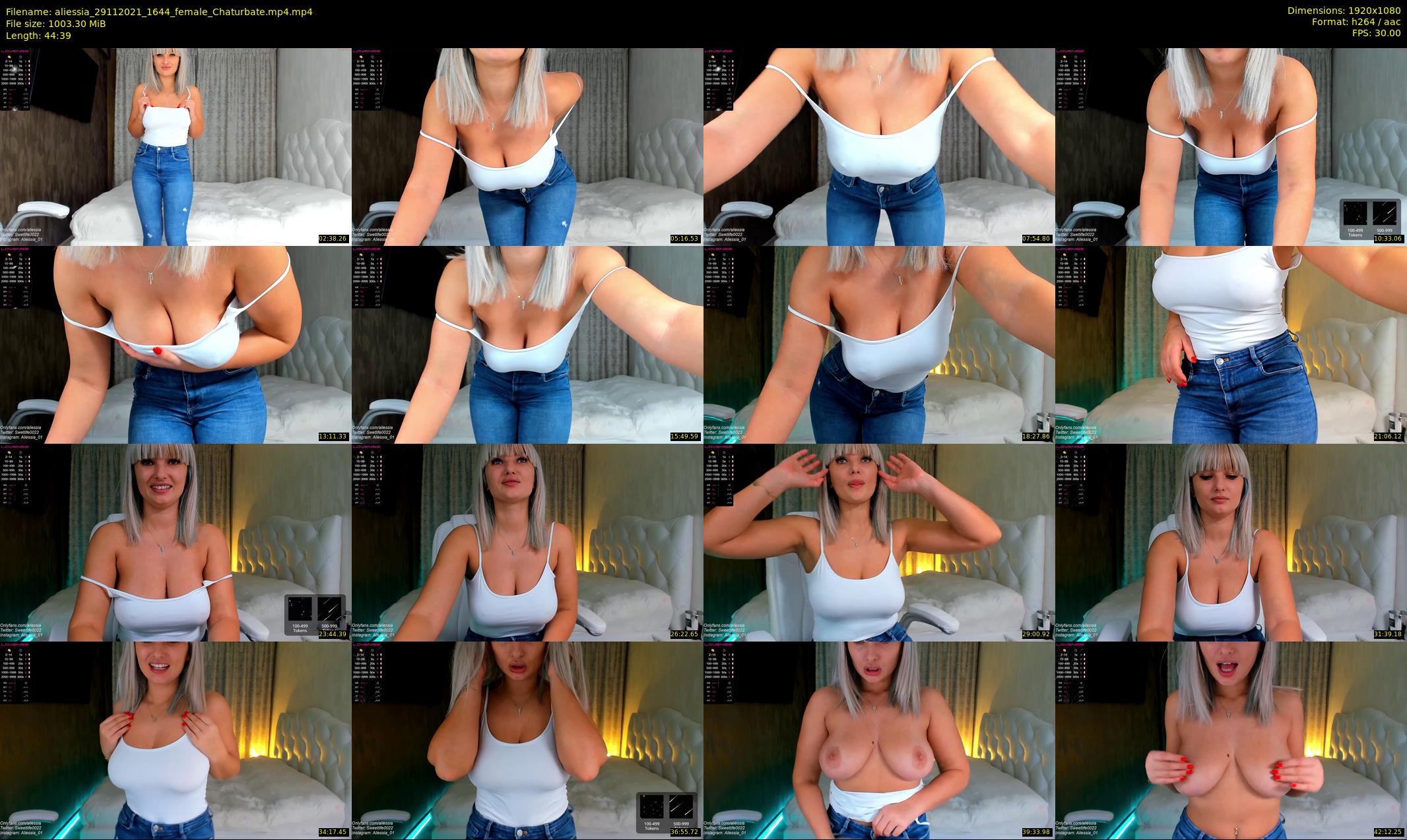 aliessia — 45 minute Chaturbate female cam show recording, 1080p, Nov 29, 2021