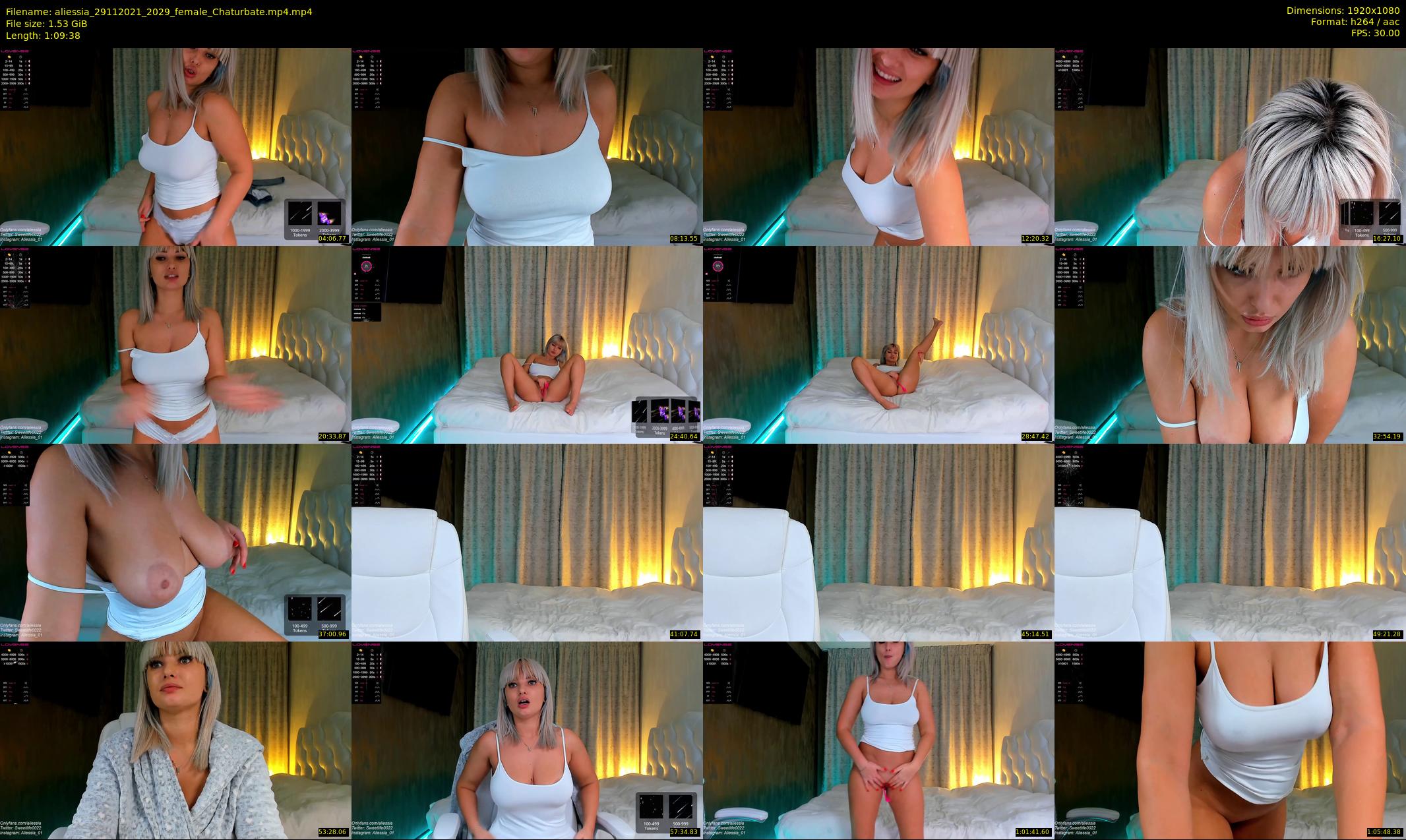 aliessia — 70 minute Chaturbate female cam show recording, 1080p, Nov 29, 2021