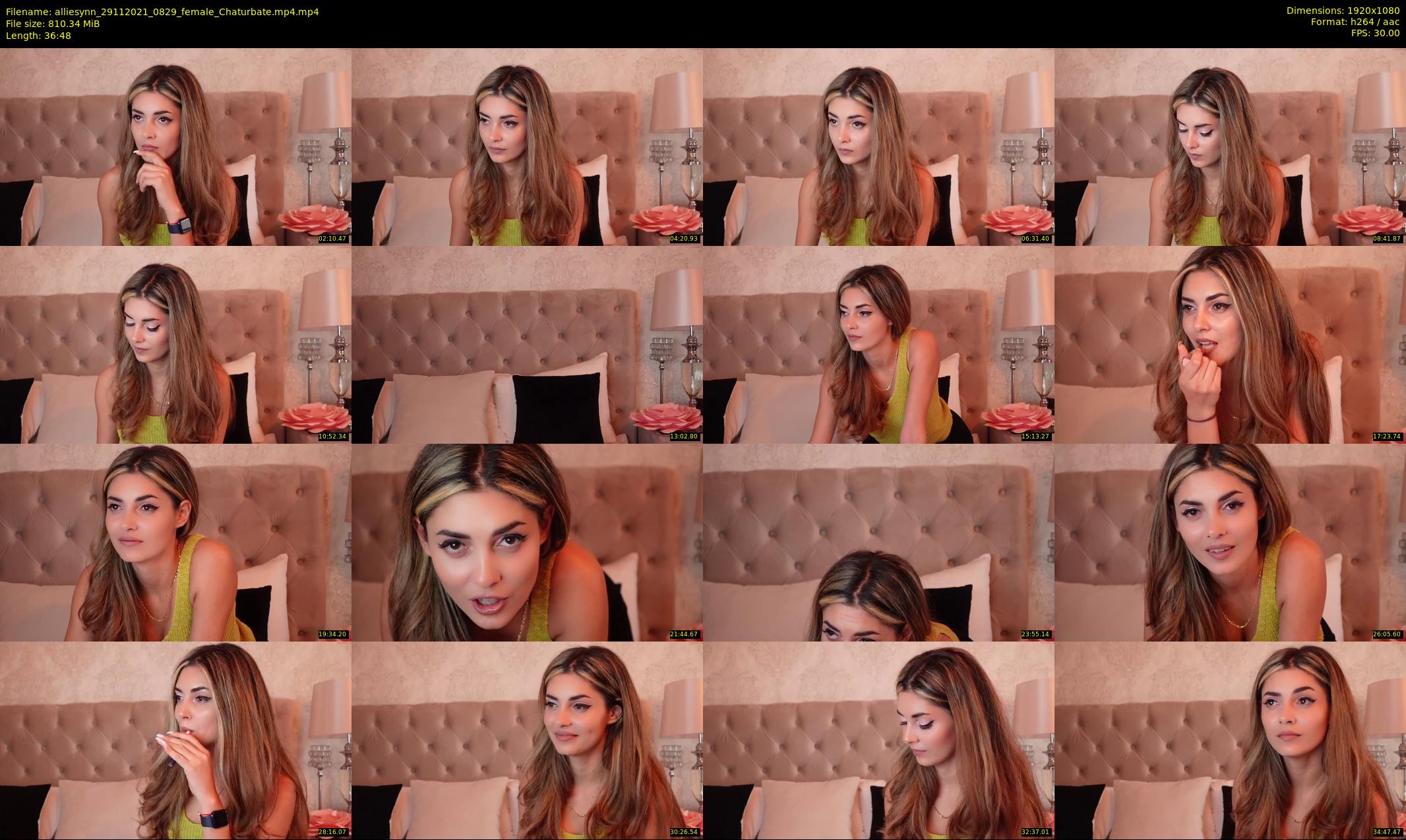 alliesynn — 37 minute Chaturbate female cam show recording, 1080p, Nov 29, 2021