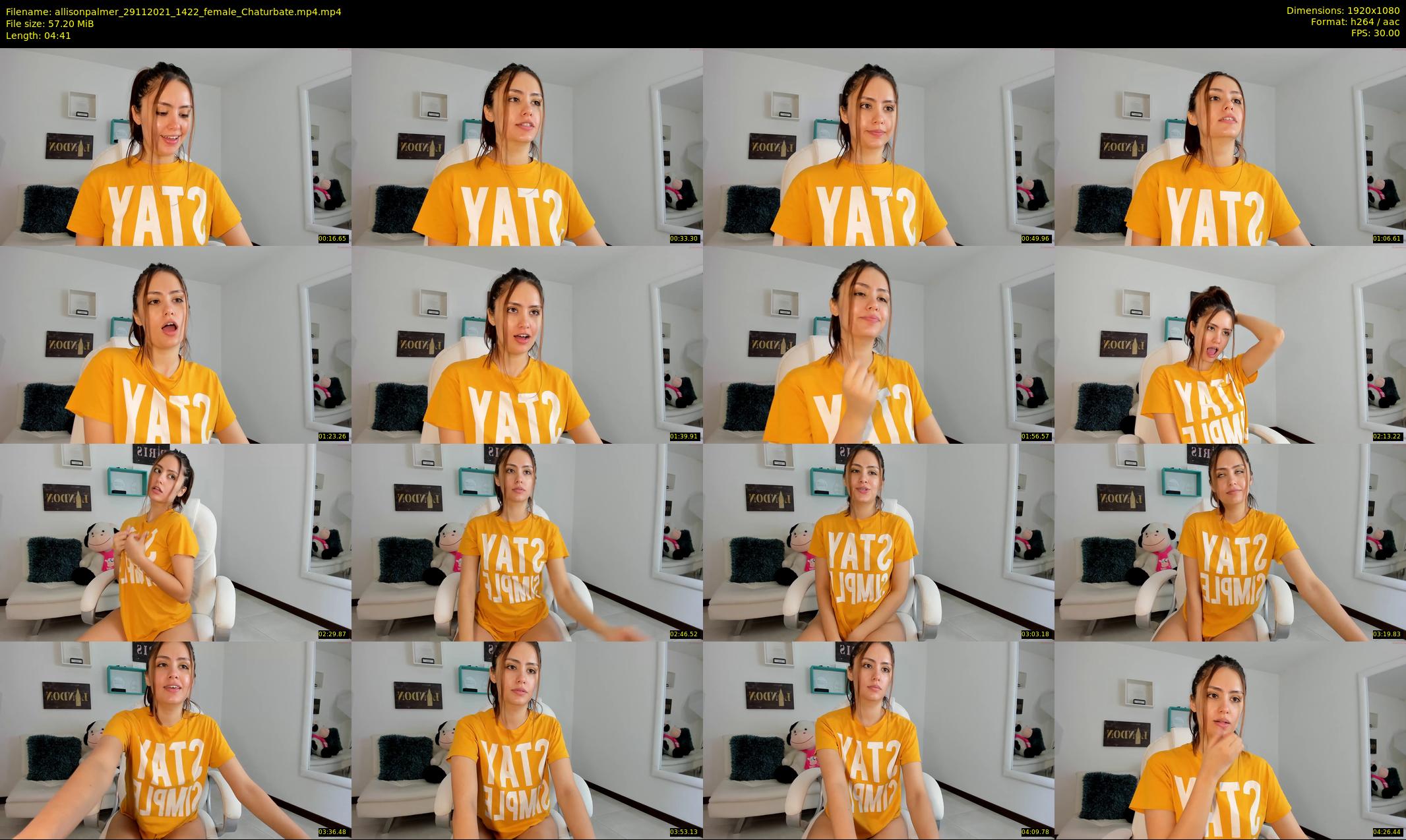allisonpalmer — 5 minute Chaturbate female cam show recording, 1080p, Nov 29, 2021