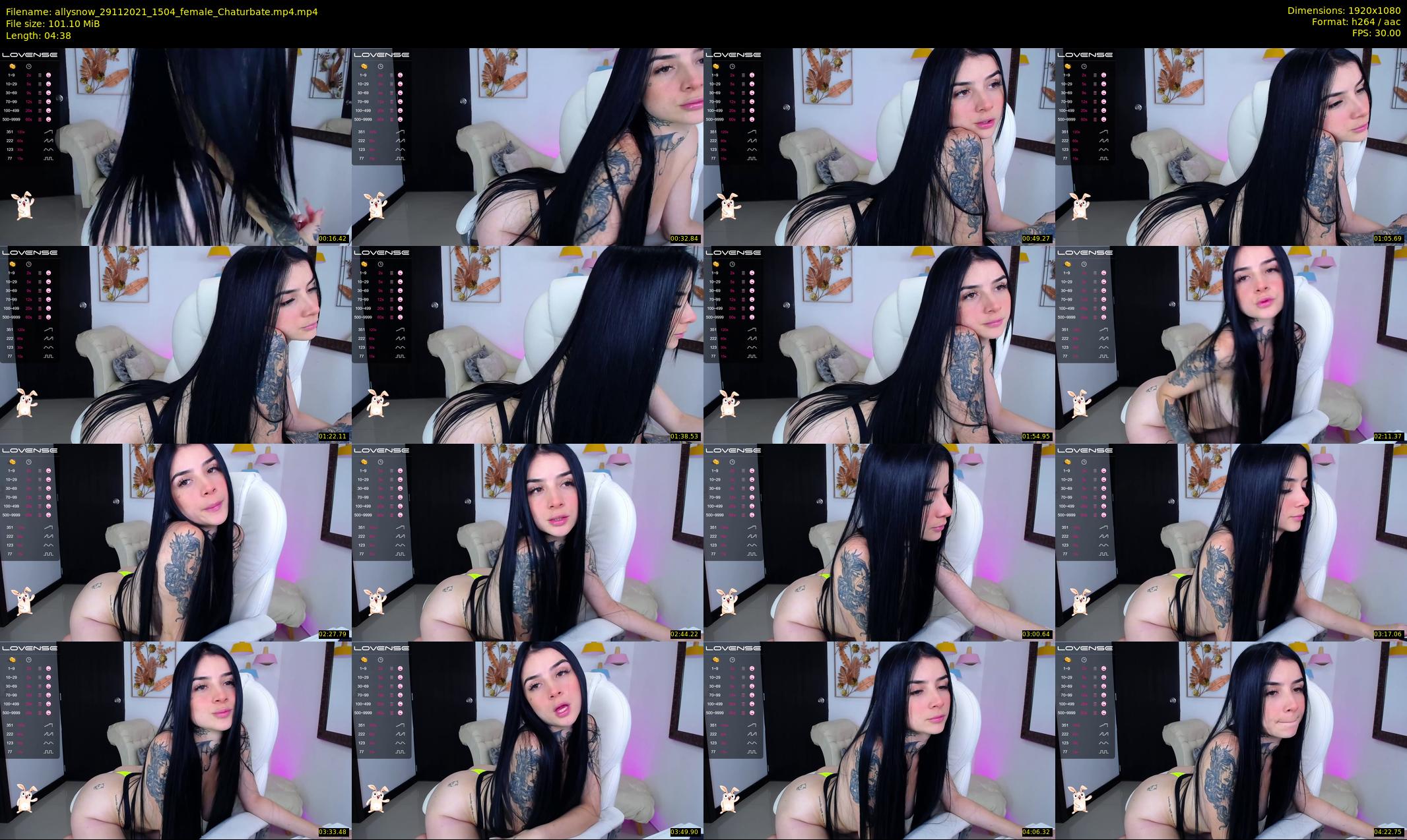 allysnow — 5 minute Chaturbate female cam show recording, 1080p, Nov 29, 2021