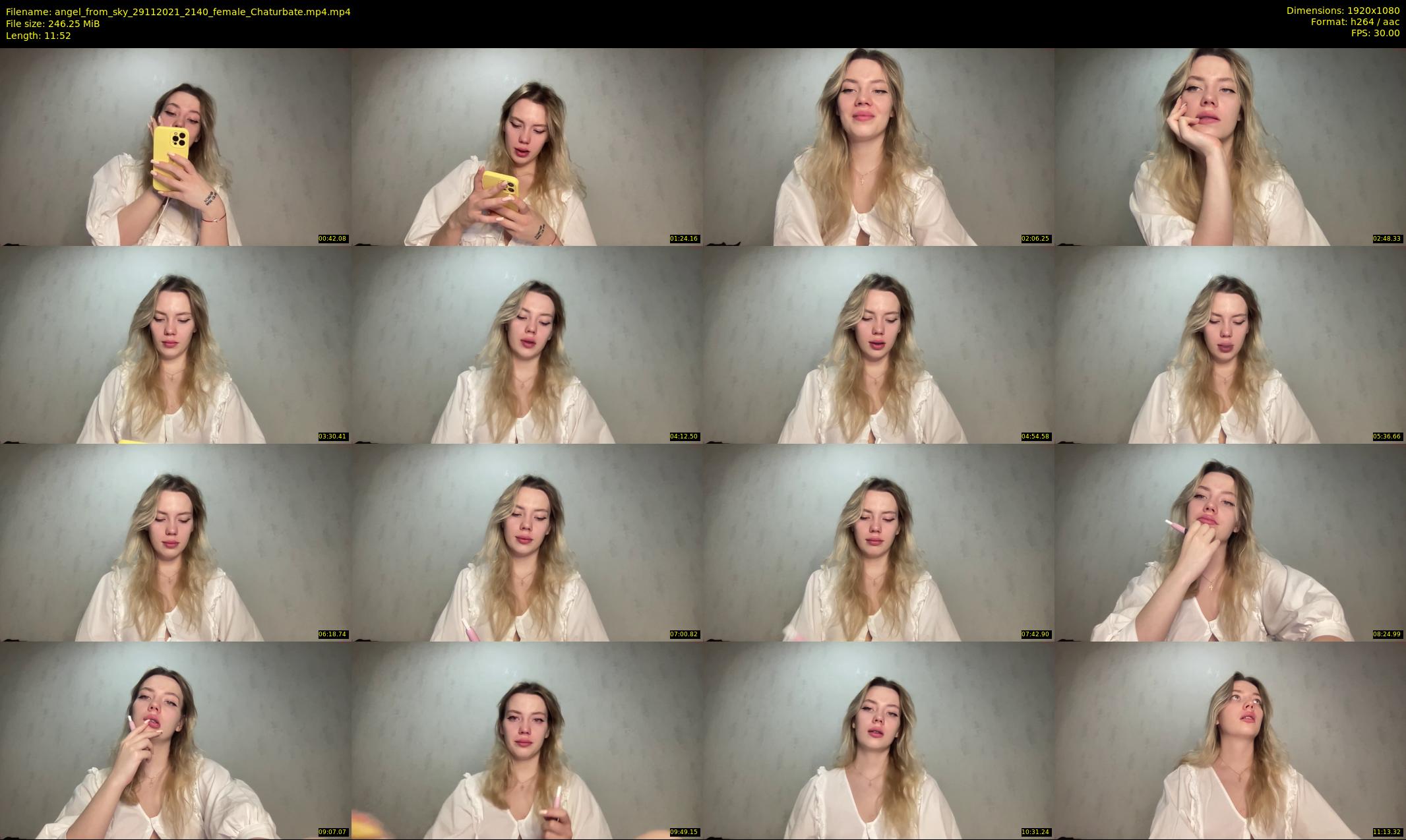 angel_from_sky — 12 minute Chaturbate female cam show recording, 1080p, Nov 29, 2021