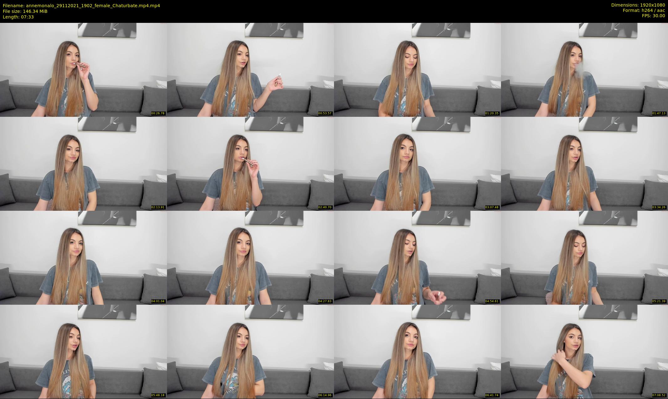 annemonalo — 8 minute Chaturbate female cam show recording, 1080p, Nov 29, 2021
