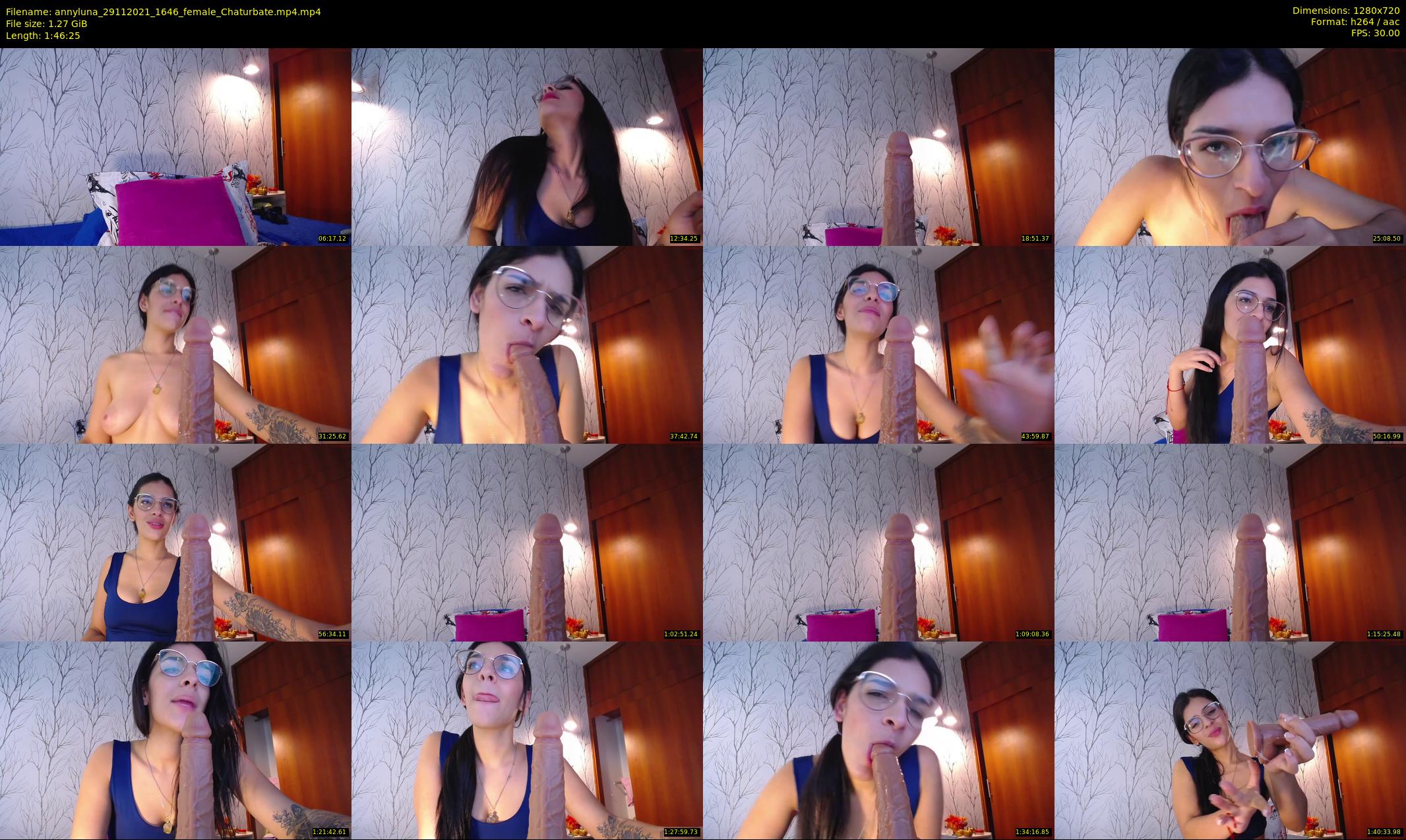 annyluna — 107 minute Chaturbate female cam show recording, 720p, Nov 29, 2021