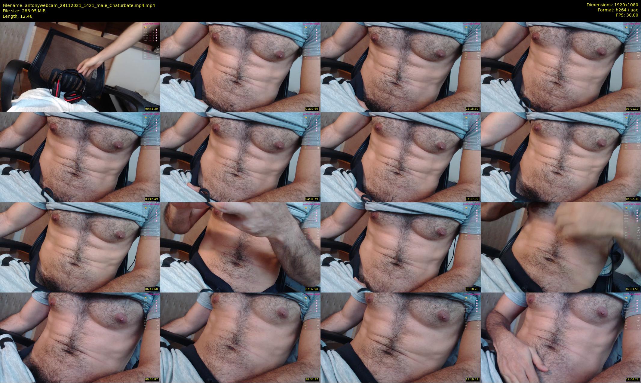 antonywebcam — 13 minute Chaturbate male cam show recording, 1080p, Nov 29, 2021