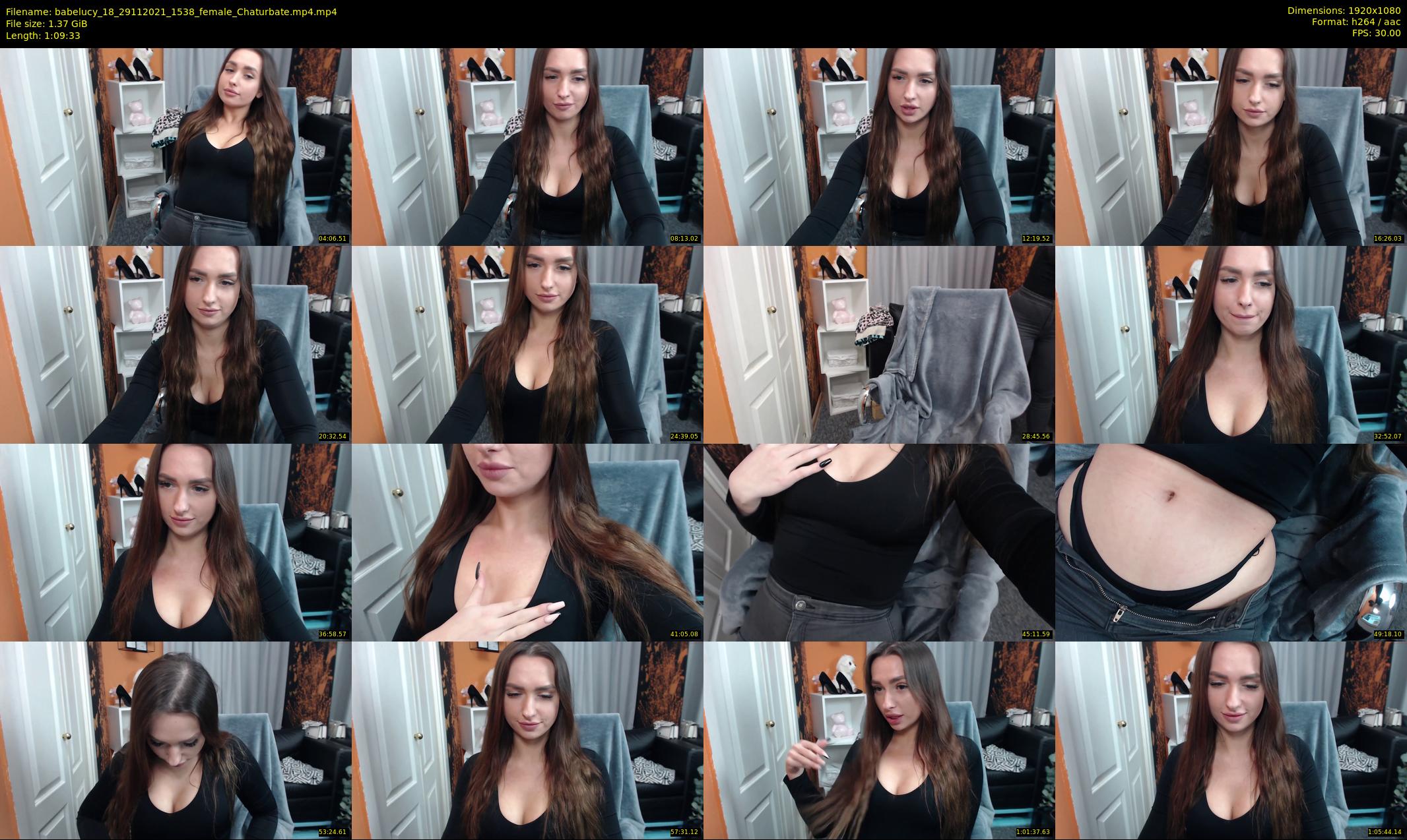 babelucy_18 — 70 minute Chaturbate female cam show recording, 1080p, Nov 29, 2021