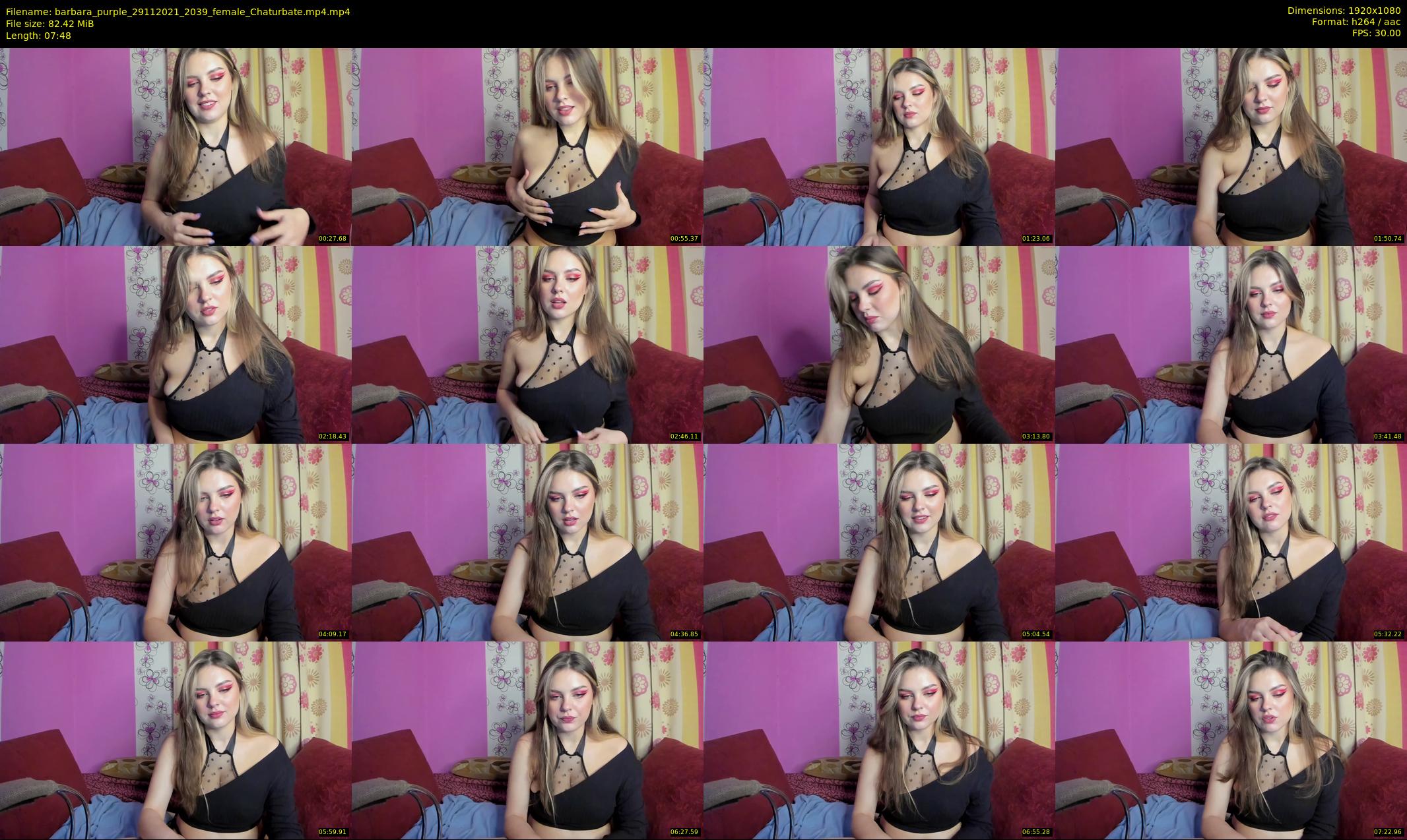 barbara_purple — 8 minute Chaturbate female cam show recording, 1080p, Nov 29, 2021