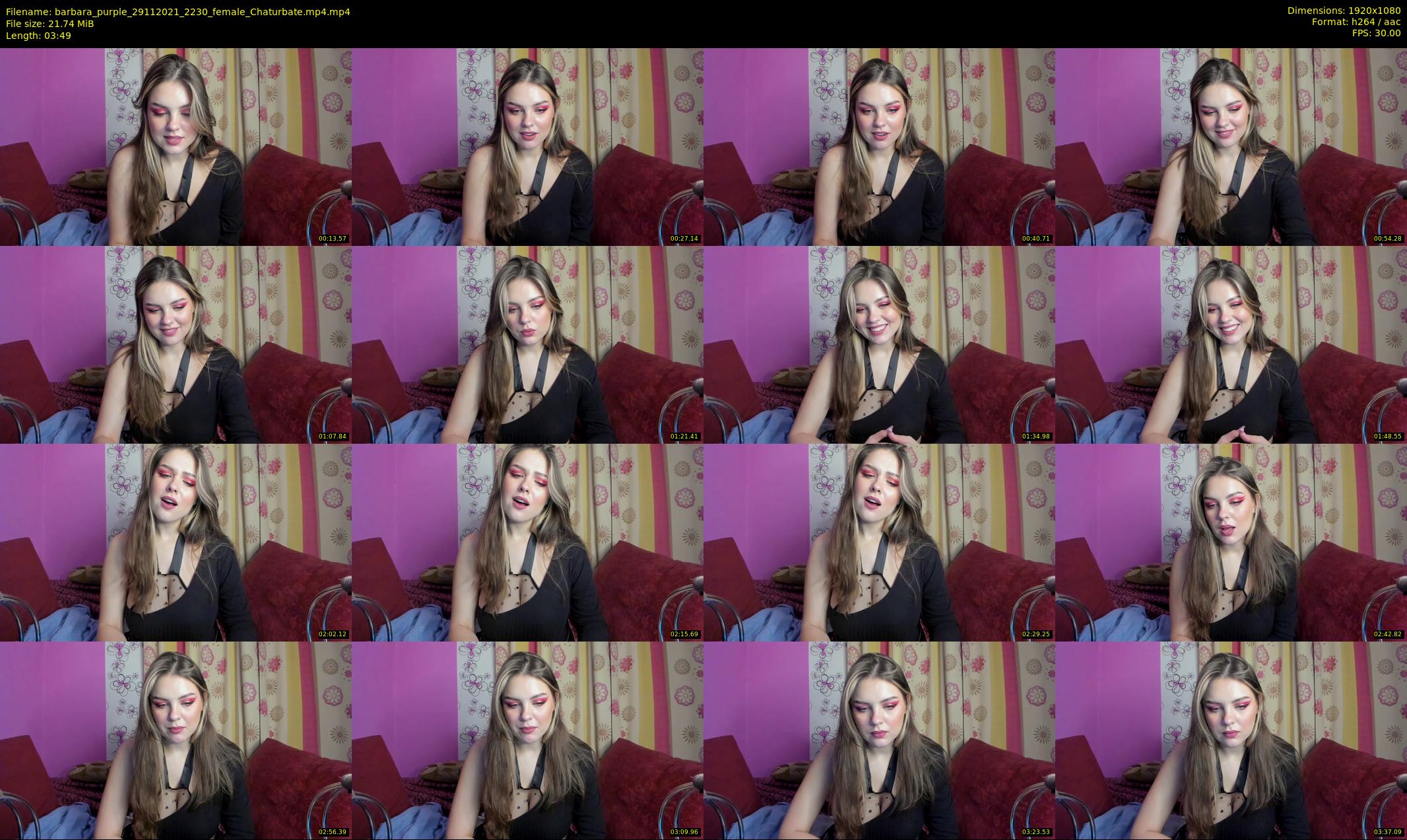barbara_purple — 4 minute Chaturbate female cam show recording, 1080p, Nov 29, 2021