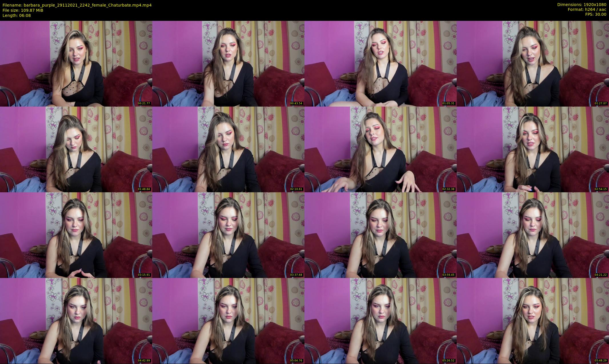 barbara_purple — 7 minute Chaturbate female cam show recording, 1080p, Nov 29, 2021