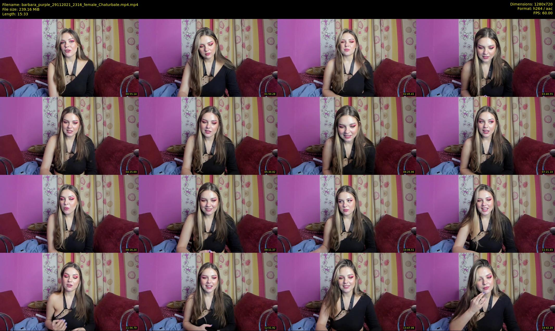 barbara_purple — 16 minute Chaturbate female cam show recording, 720p, Nov 29, 2021