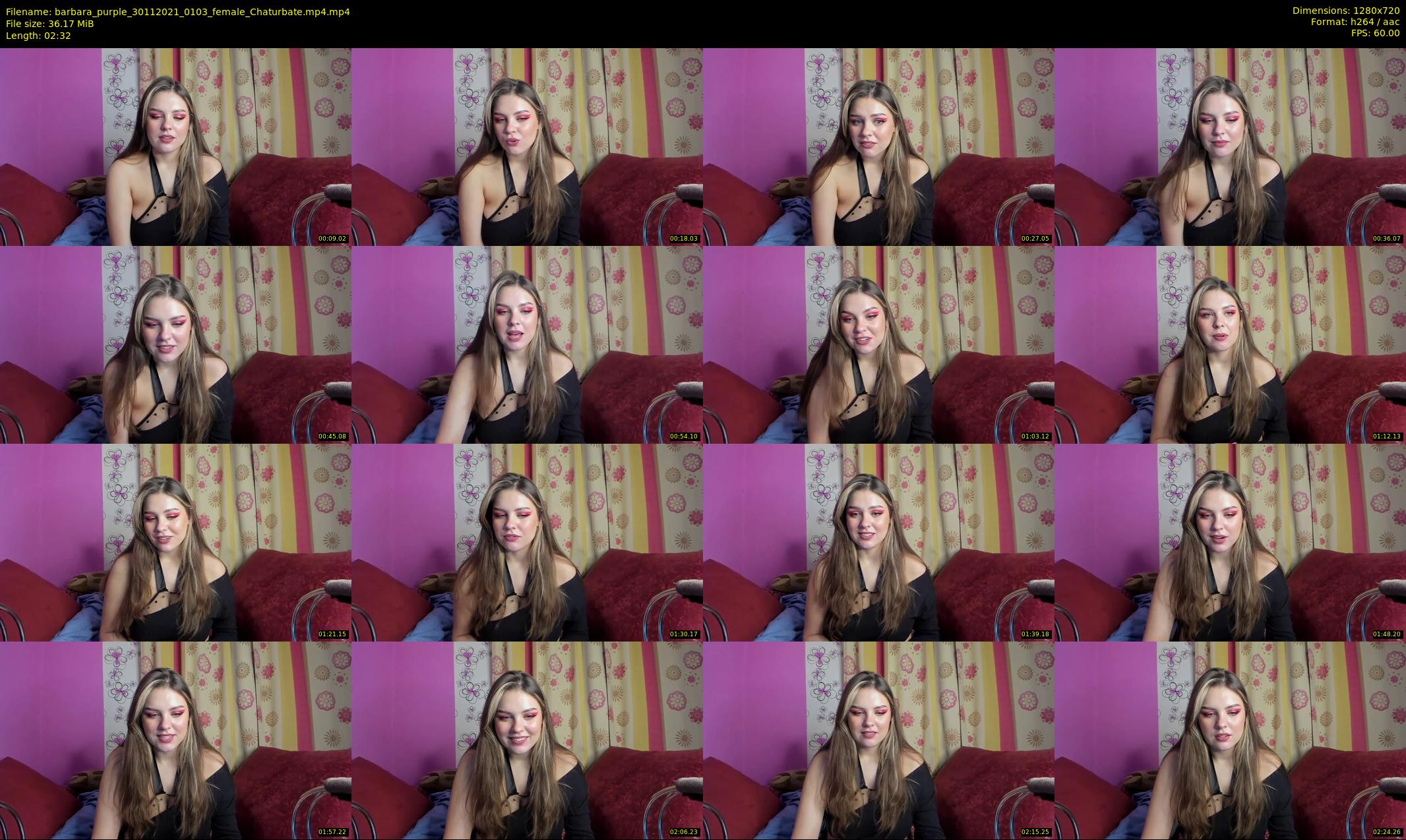 barbara_purple — 3 minute Chaturbate female cam show recording, 720p, Nov 30, 2021