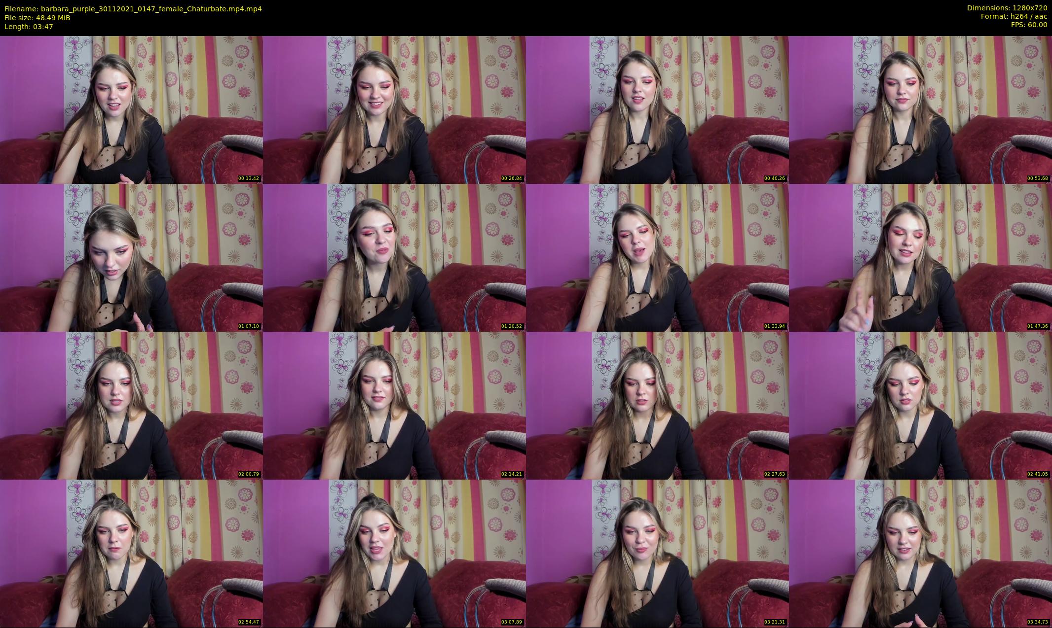 barbara_purple — 4 minute Chaturbate female cam show recording, 720p, Nov 30, 2021