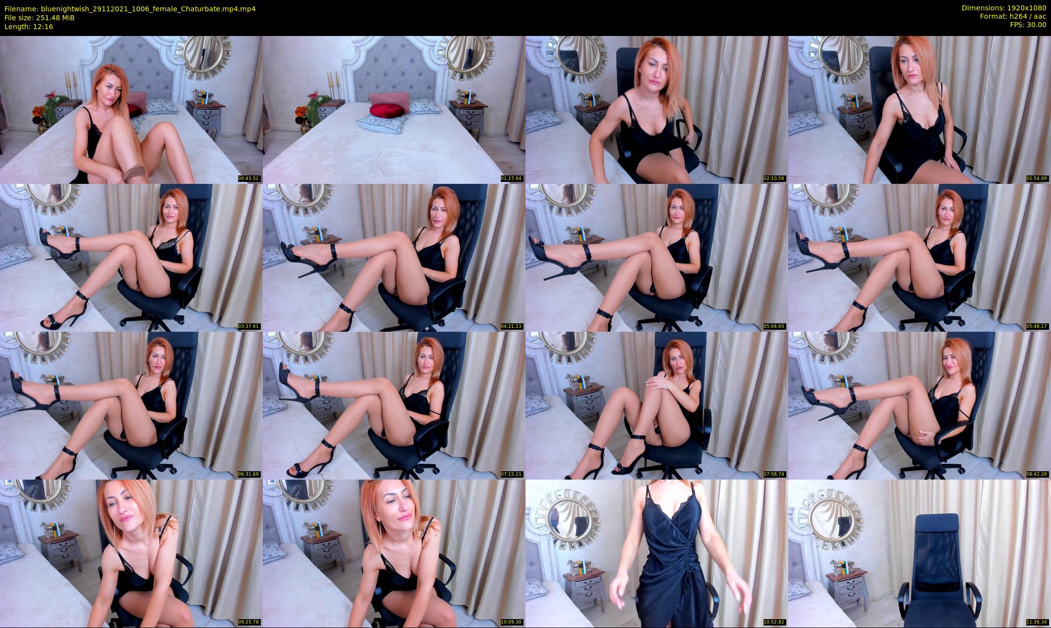 bluenightwish — 13 minute Chaturbate female cam show recording, 1080p, Nov 29, 2021