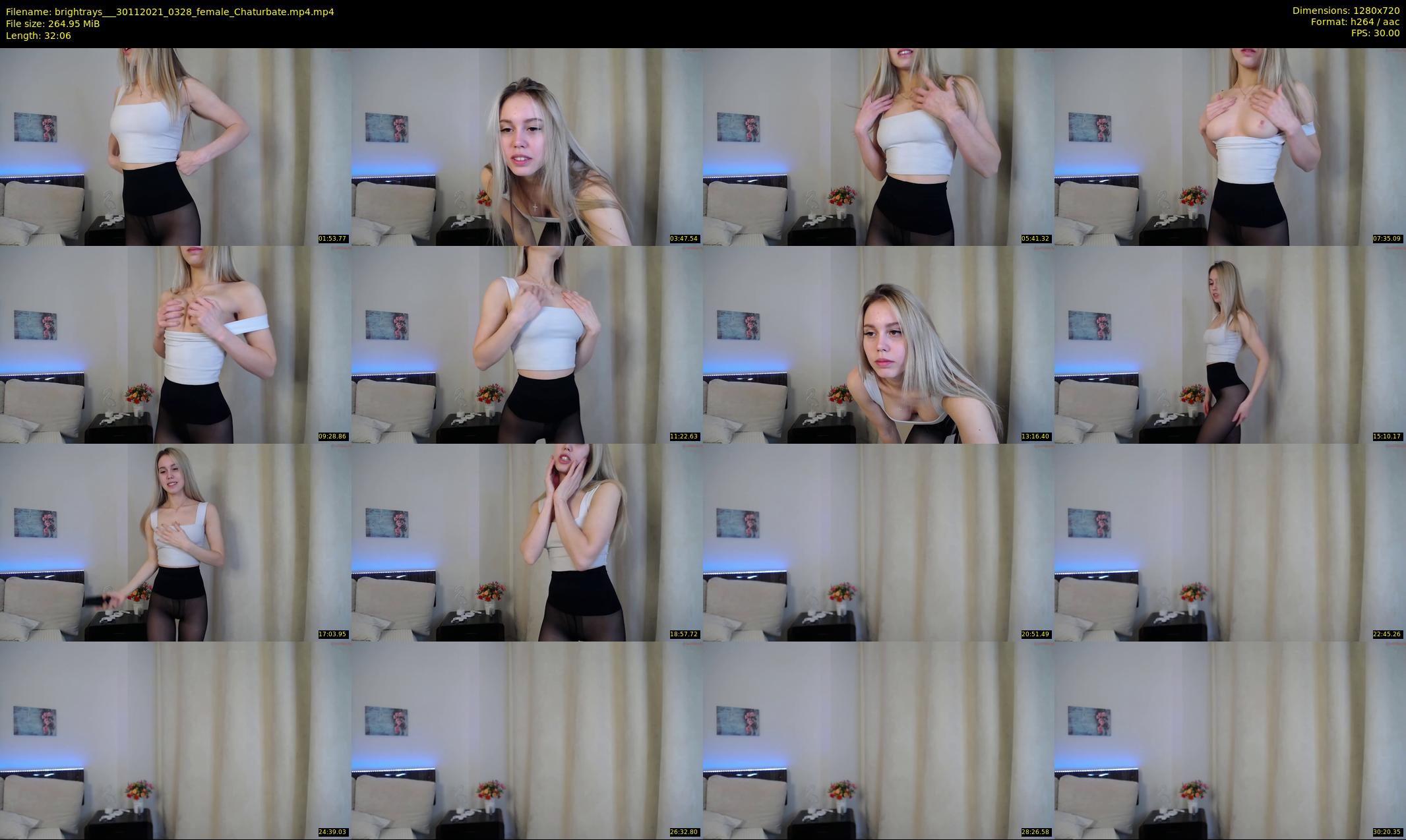 brightrays__ — 33 minute Chaturbate female cam show recording, 720p, Nov 30, 2021