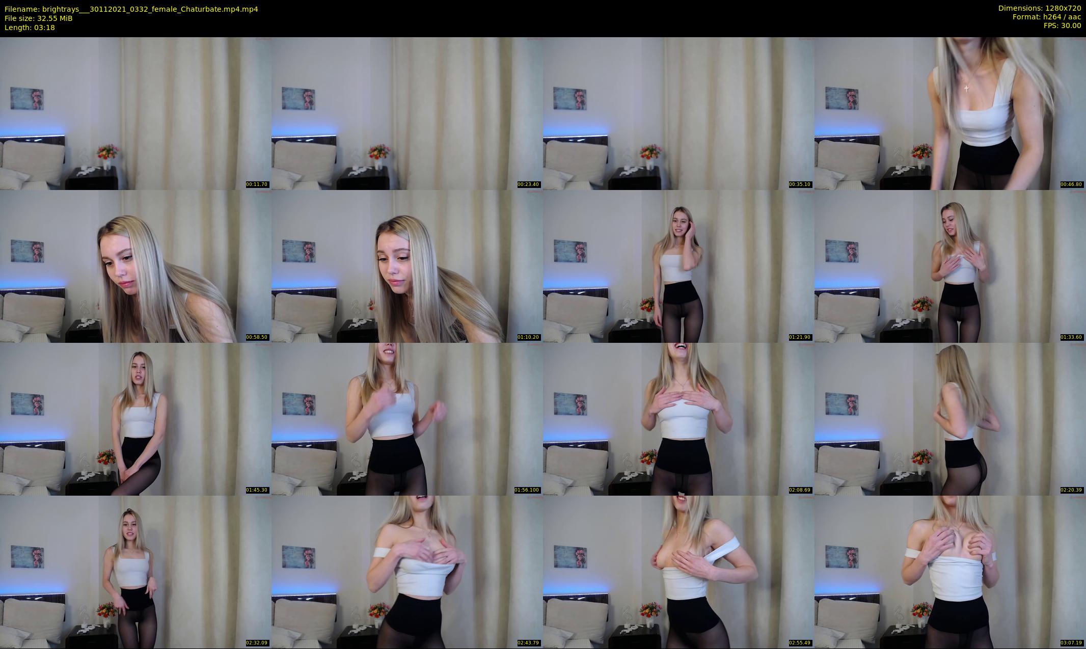 brightrays__ — 4 minute Chaturbate female cam show recording, 720p, Nov 30, 2021