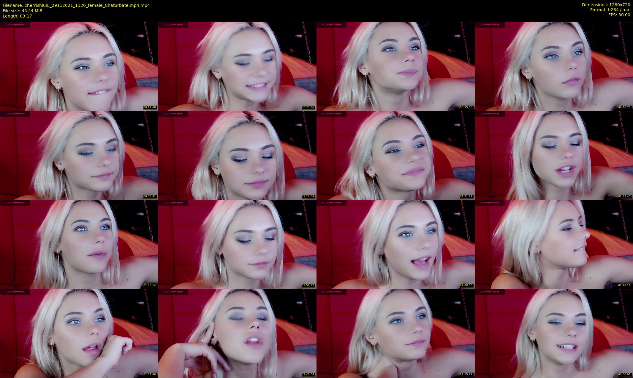 cherrishlulu — 4 minute Chaturbate female cam show recording, 720p, Nov 29, 2021